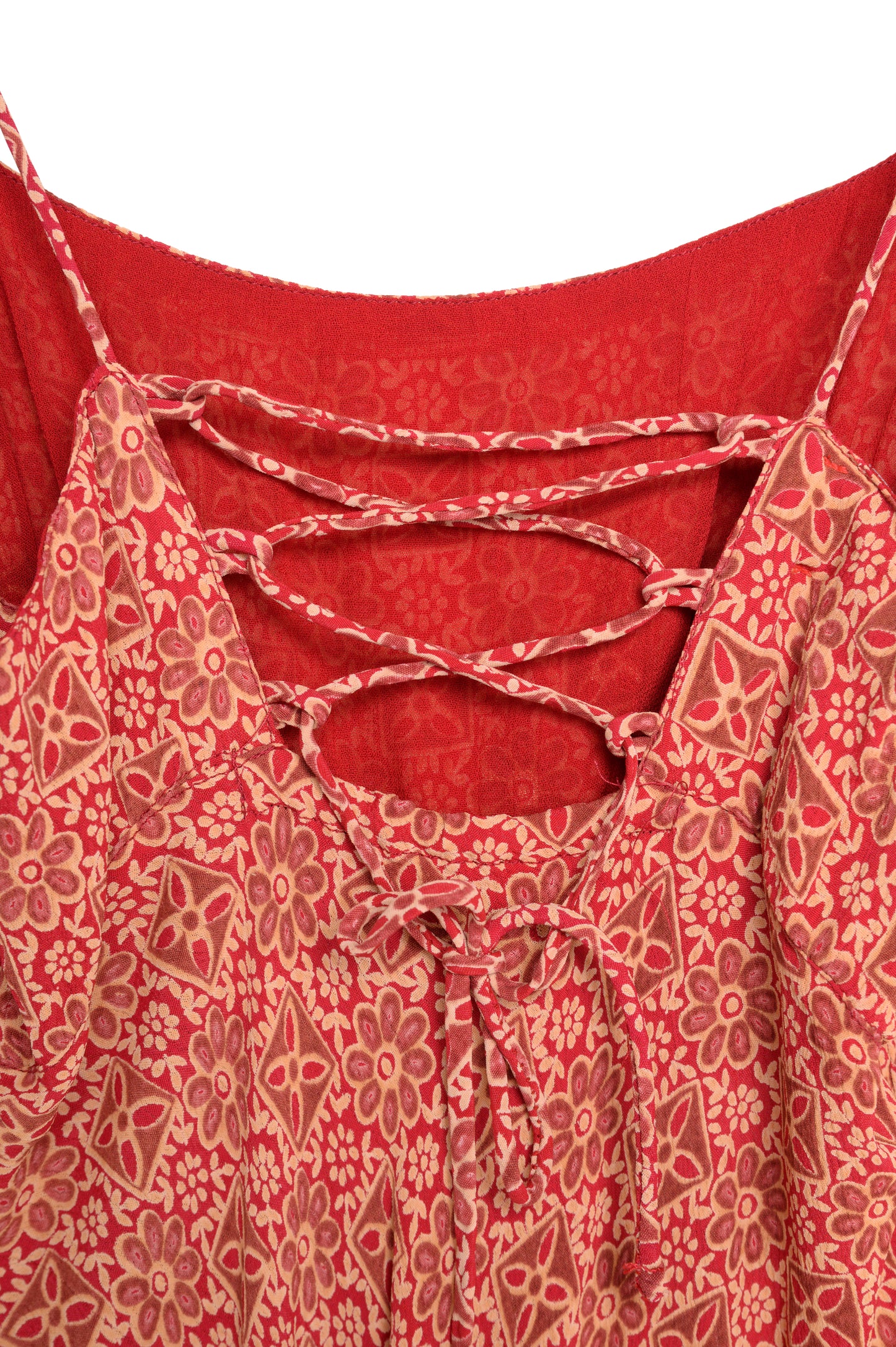 Y2K Floral Ruffle Midi Dress