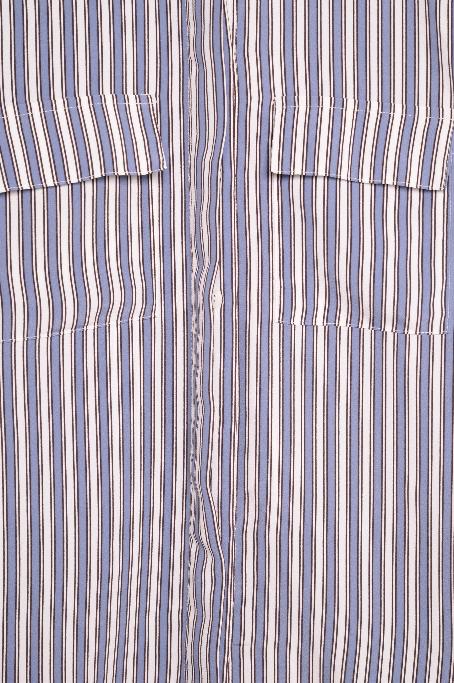1990s Striped Button Top