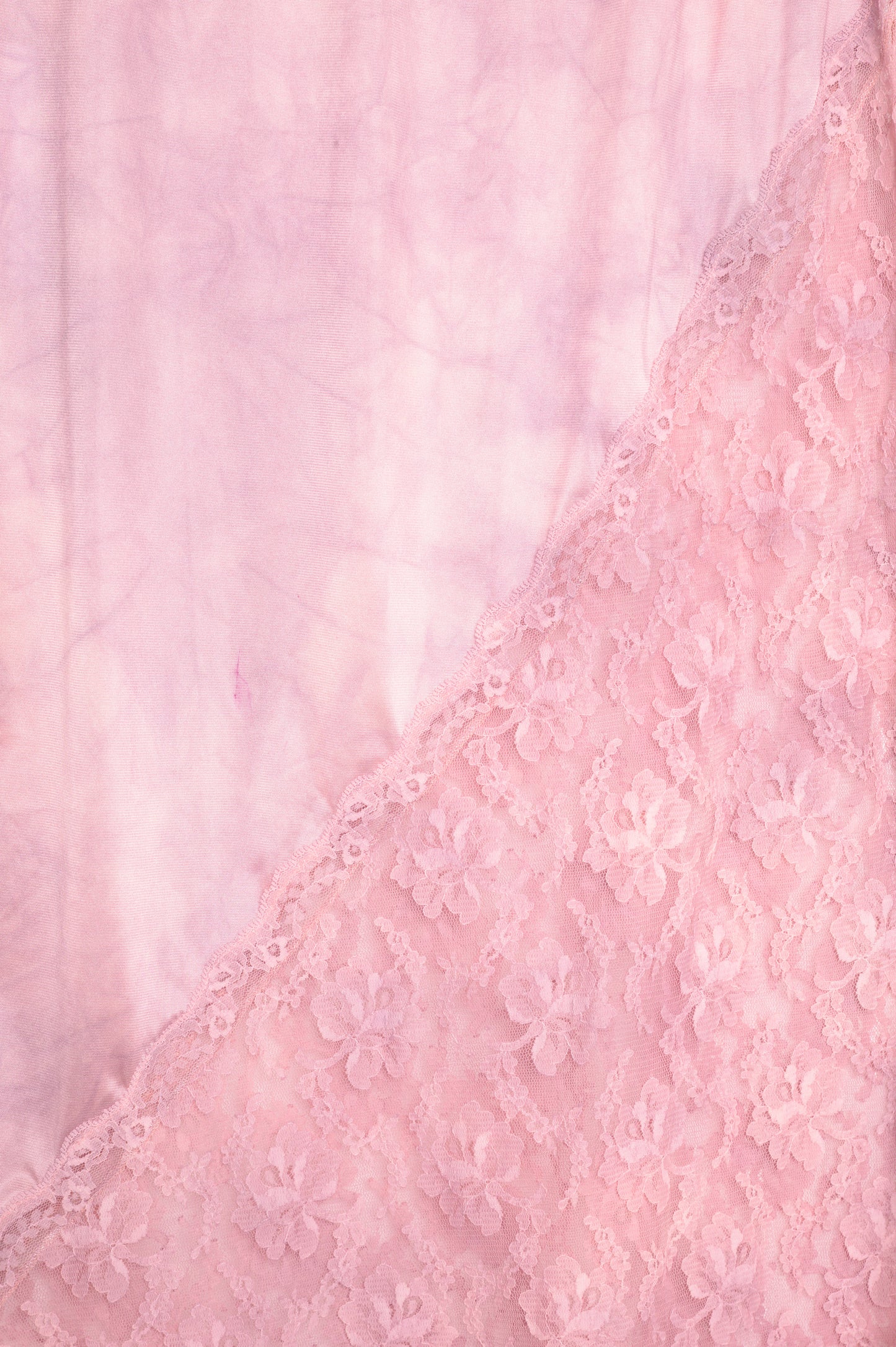 Hand-Dyed Lace Panel Slip Skirt USA