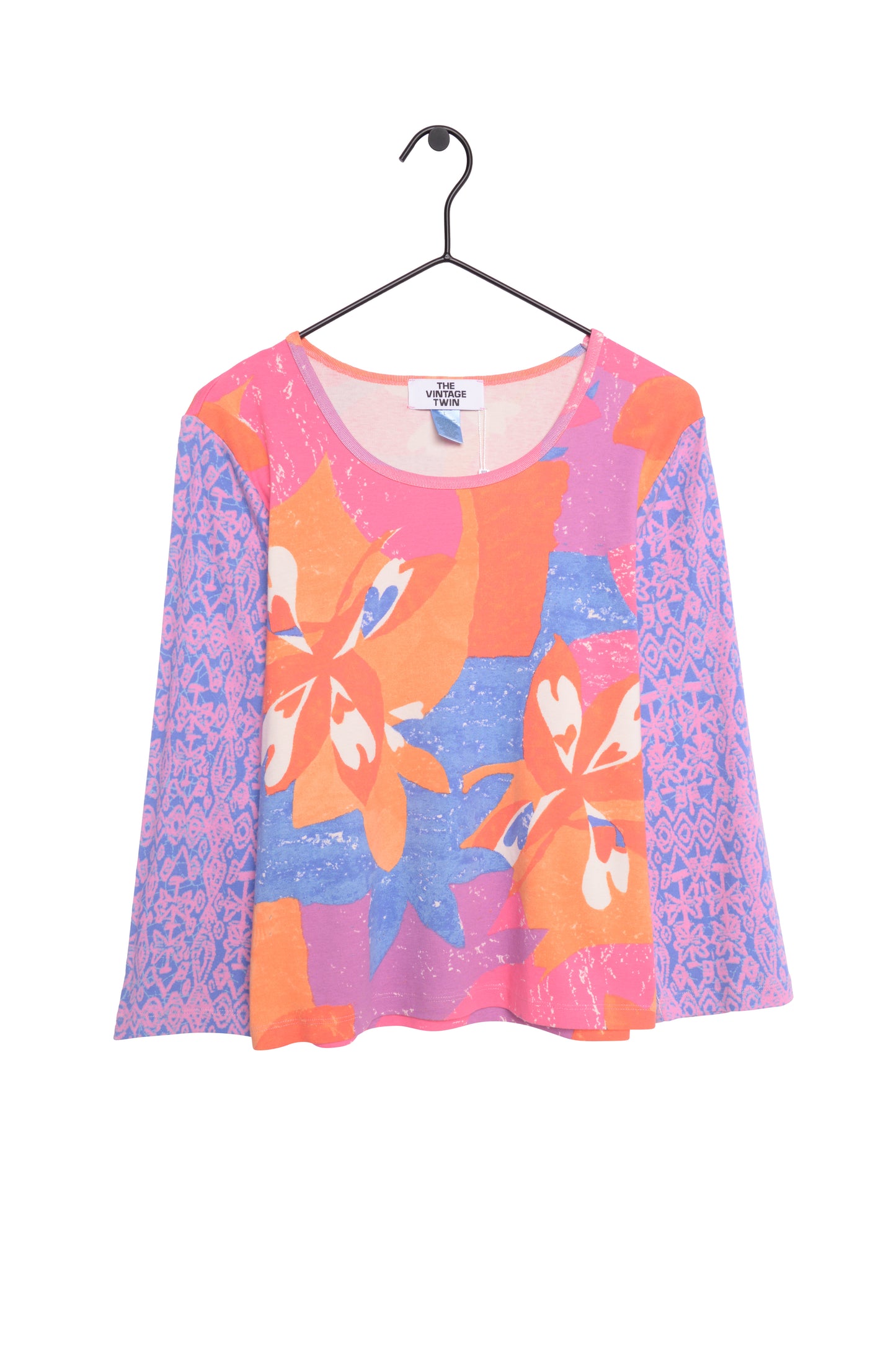 Y2K Abstract Floral Top