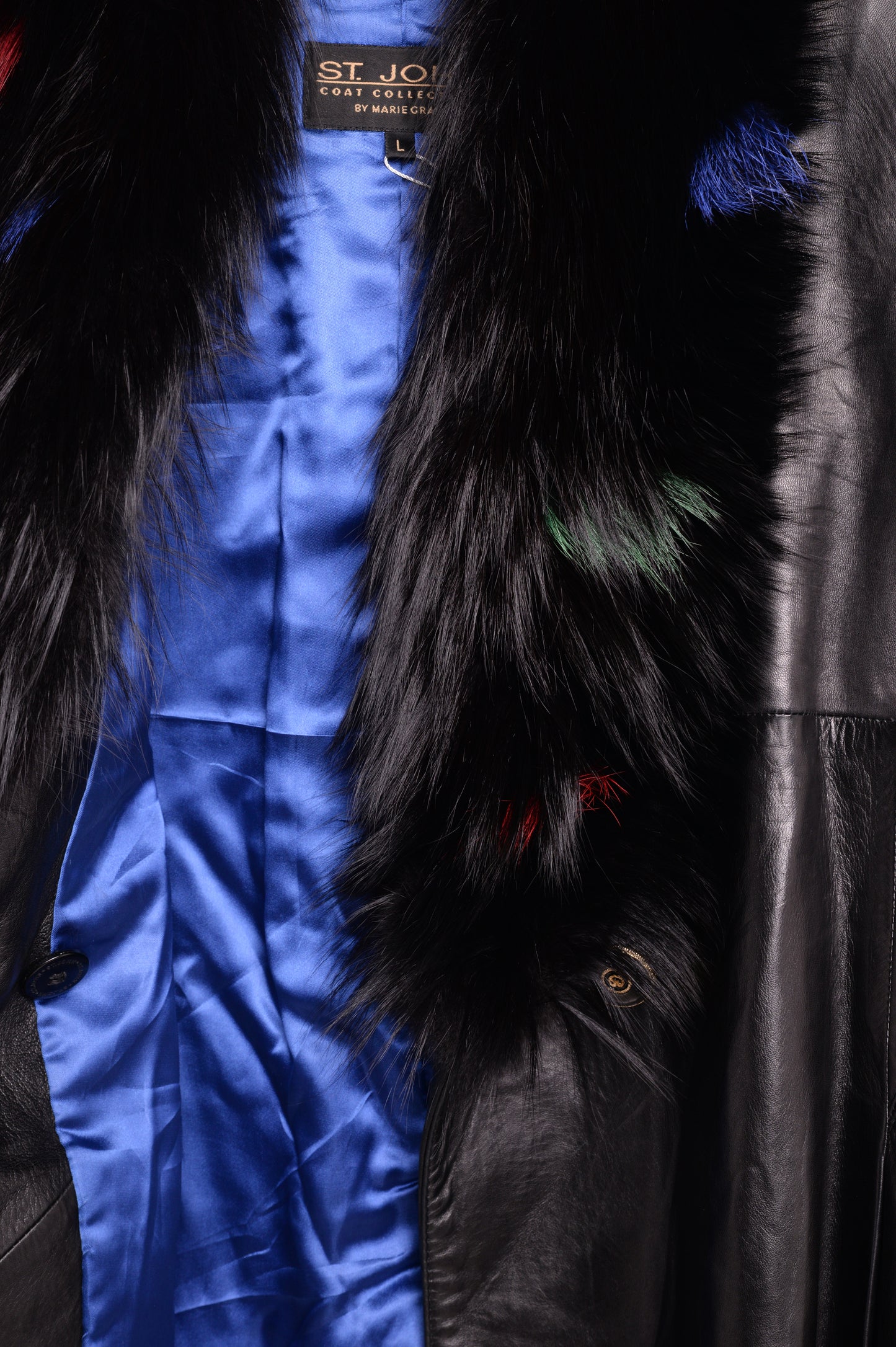 Fur Trim Leather Jacket USA