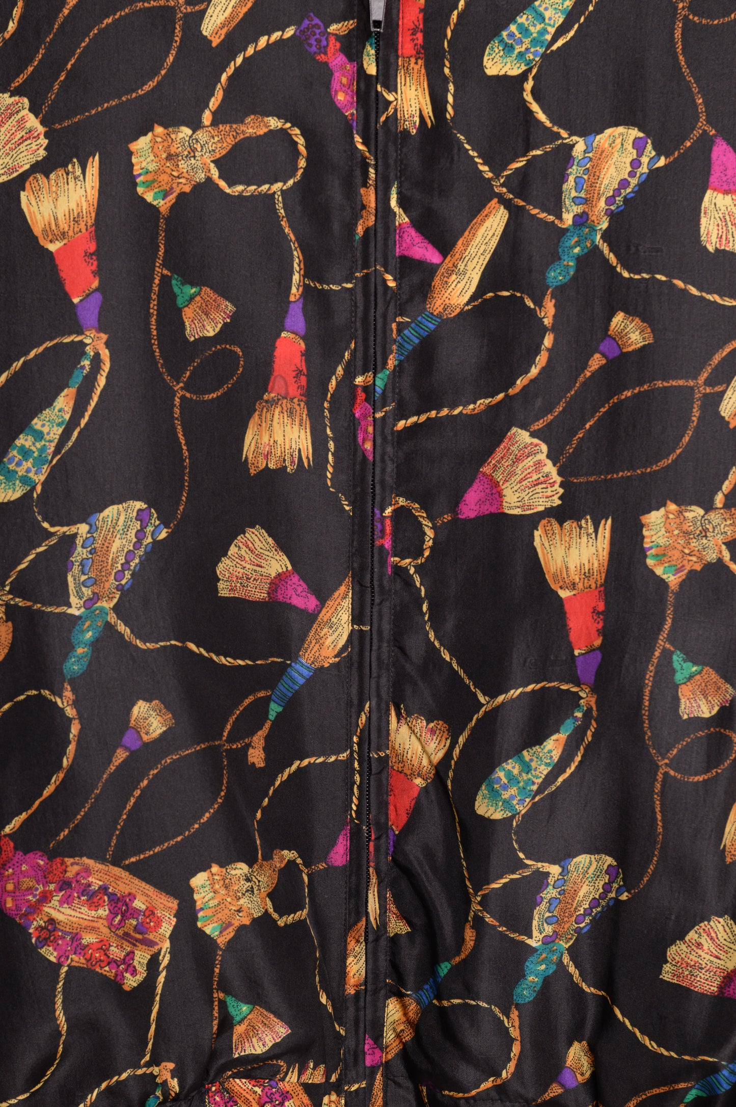 1980s Tassels Silk Windbreaker