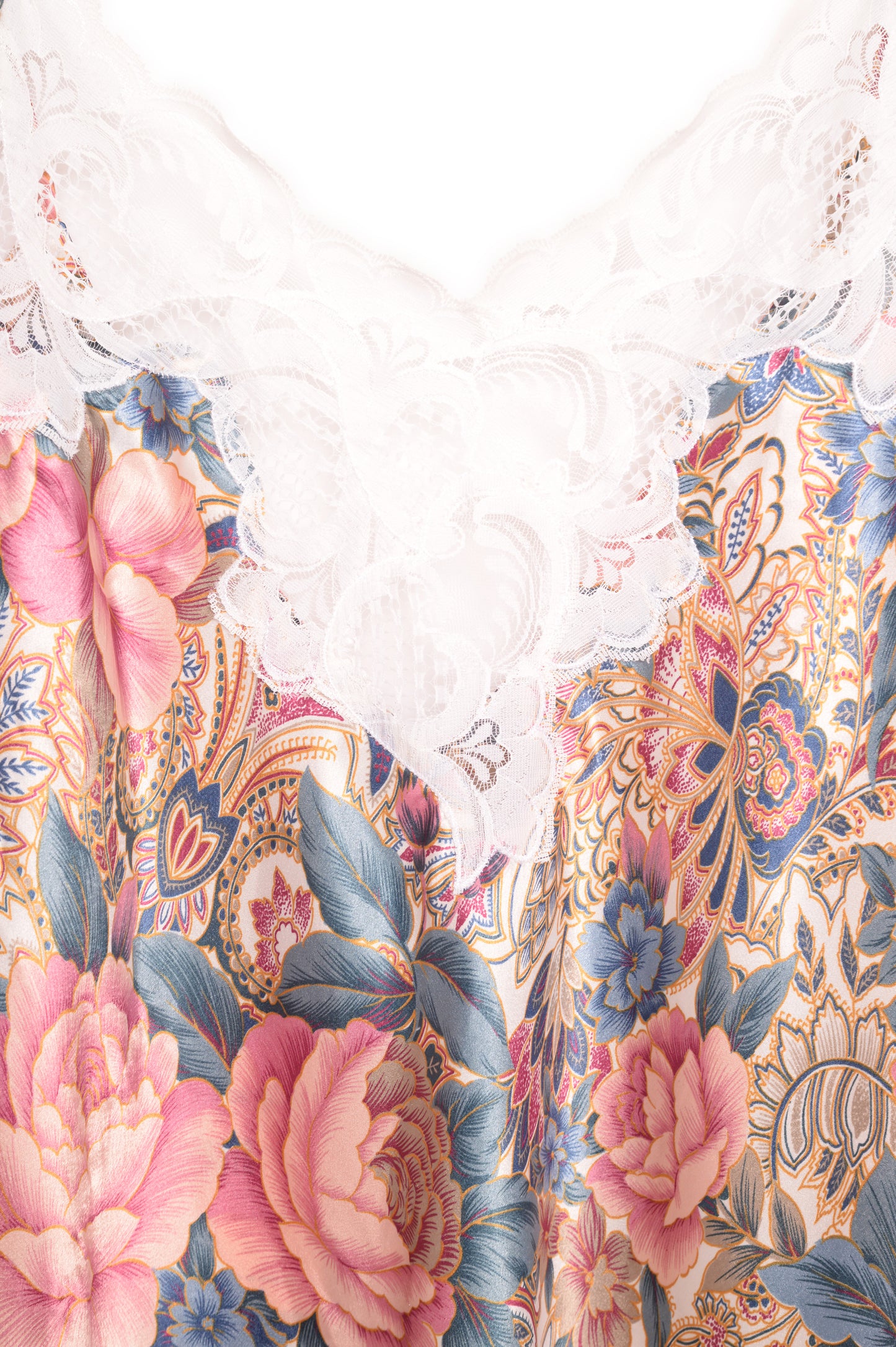 1990s Floral Mini Slip Dress