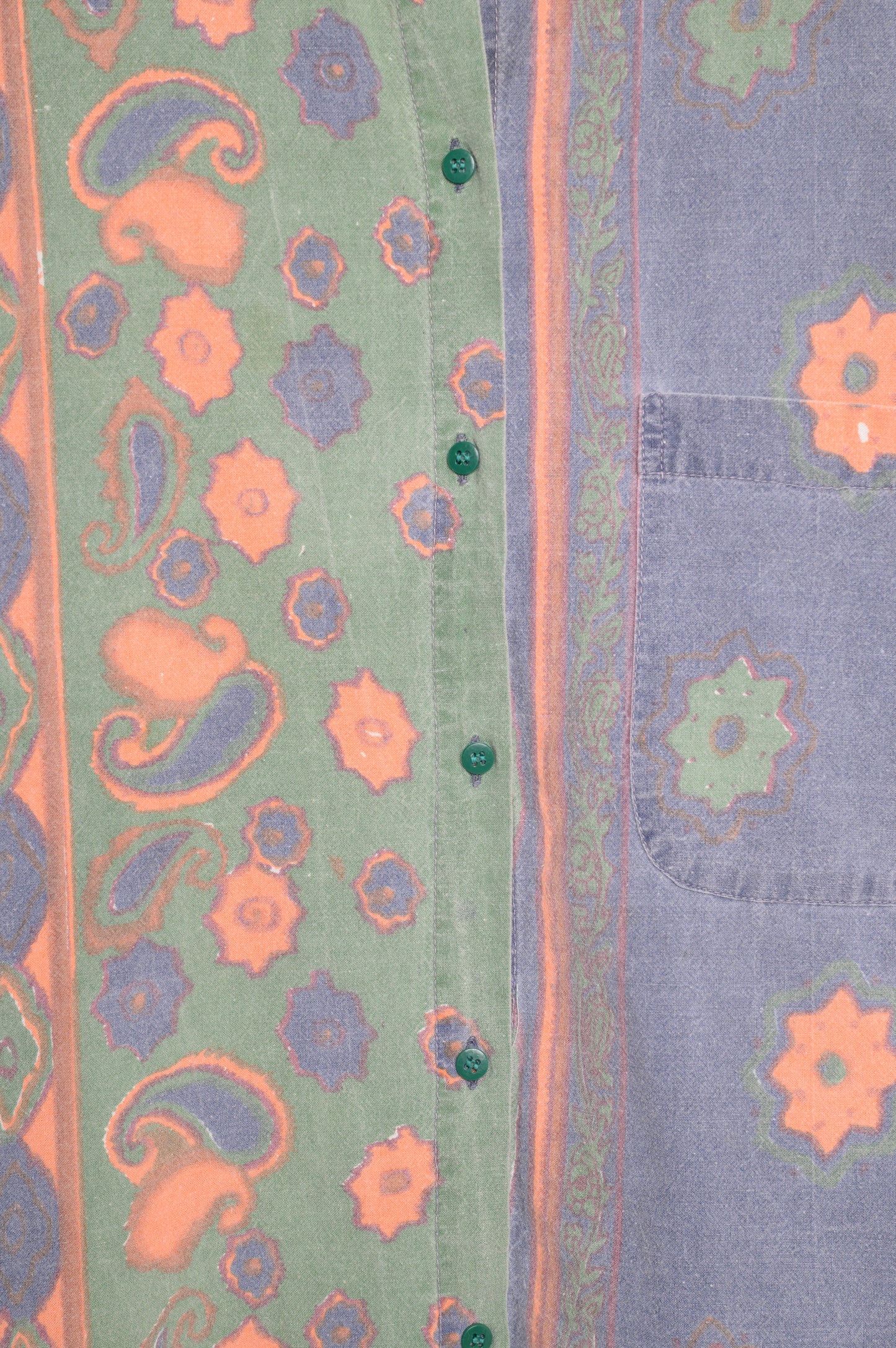 1980s Faded Paisley Button Down