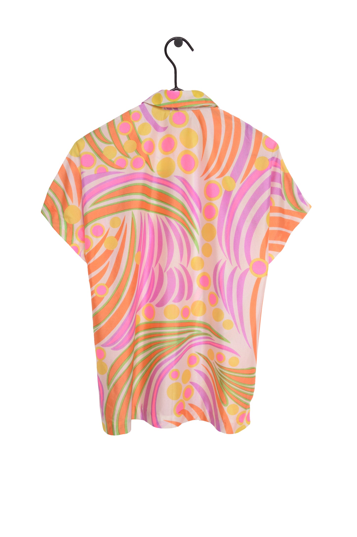 1960s Abstract Button Top