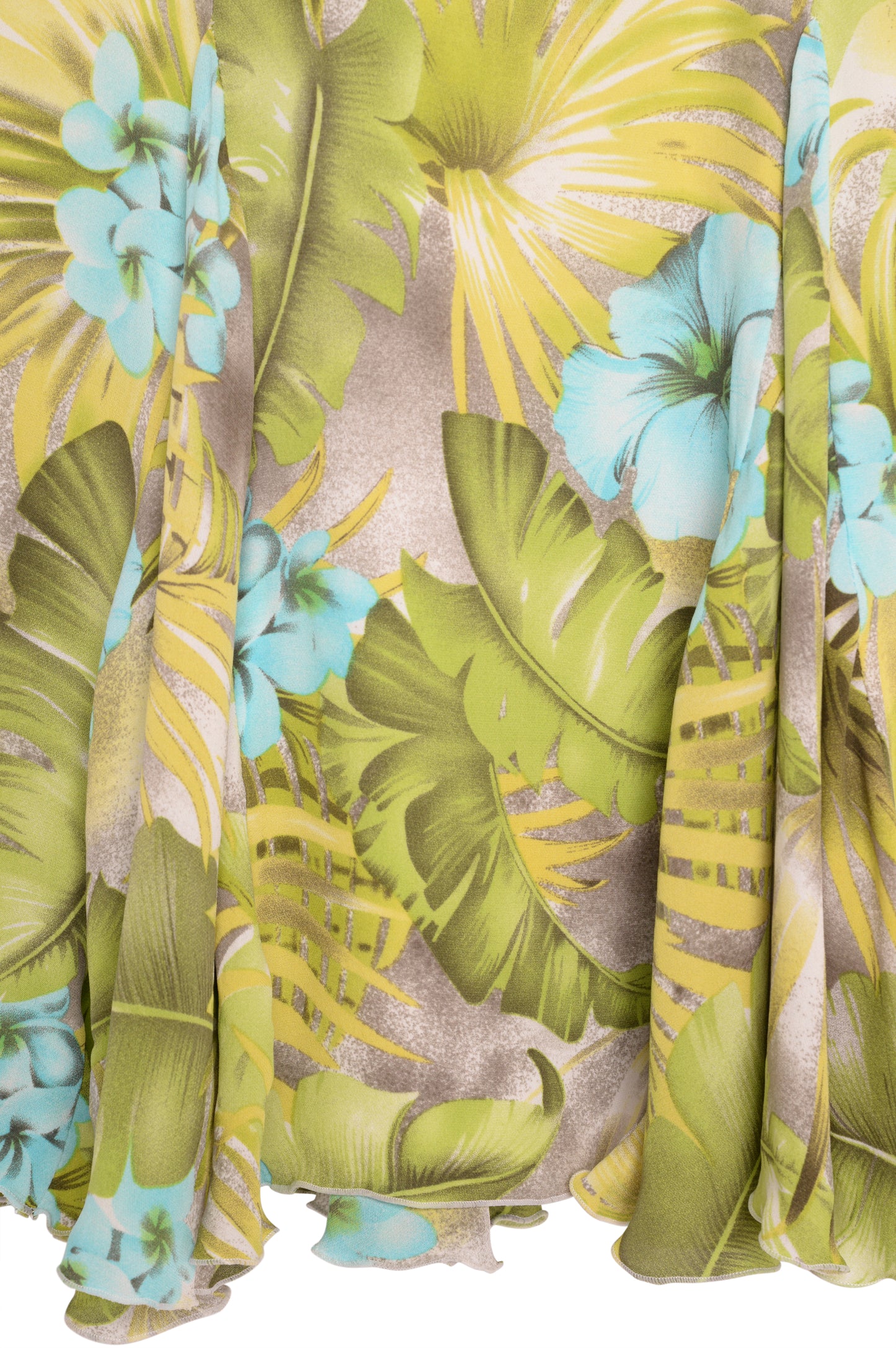 Y2K Silk Floral Mini Skirt