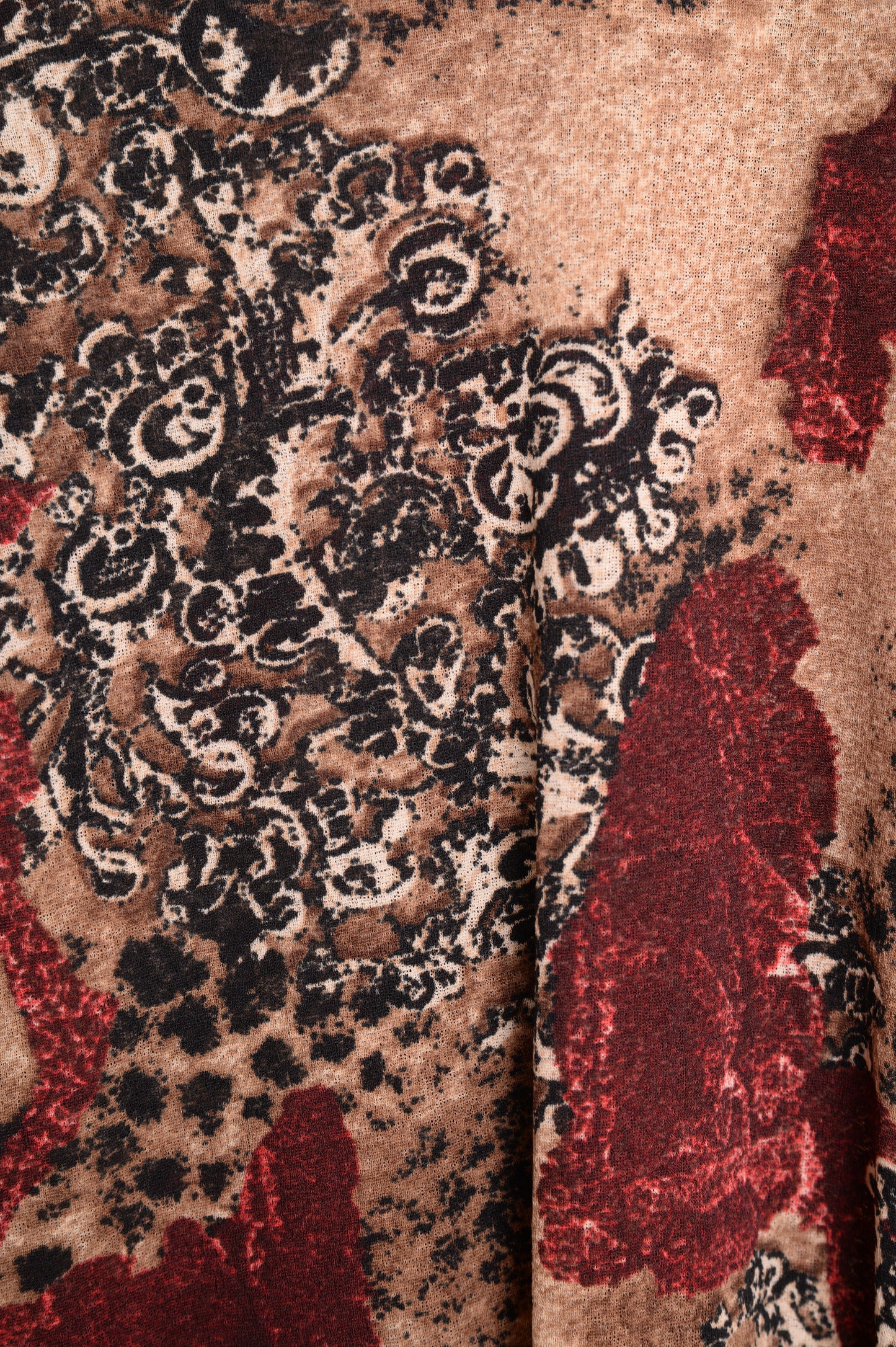 Y2K Abstract Floral Top