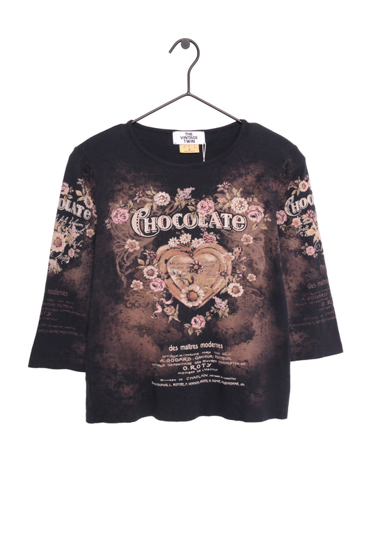 Y2K Chocolate All-Over Top USA