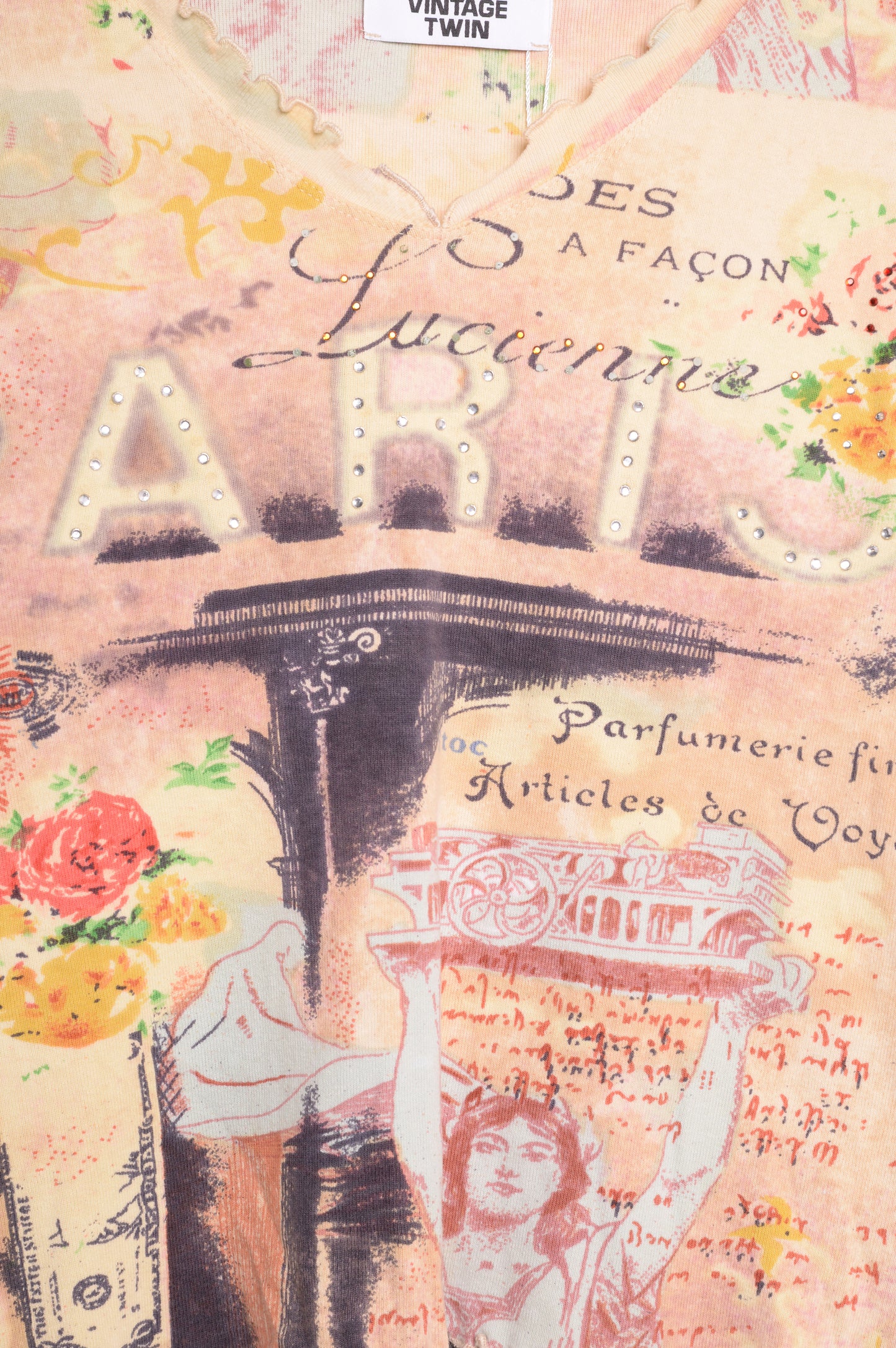 Y2K Paris All-Over Top