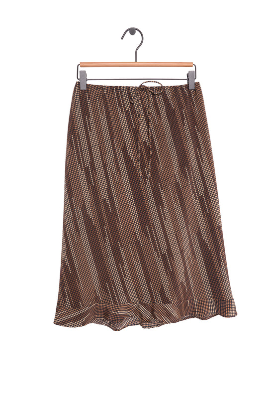 Y2K Dotted Midi Skirt