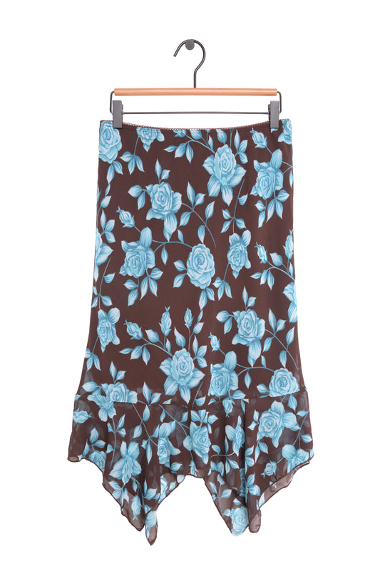 Y2K Asymmetric Midi Skirt