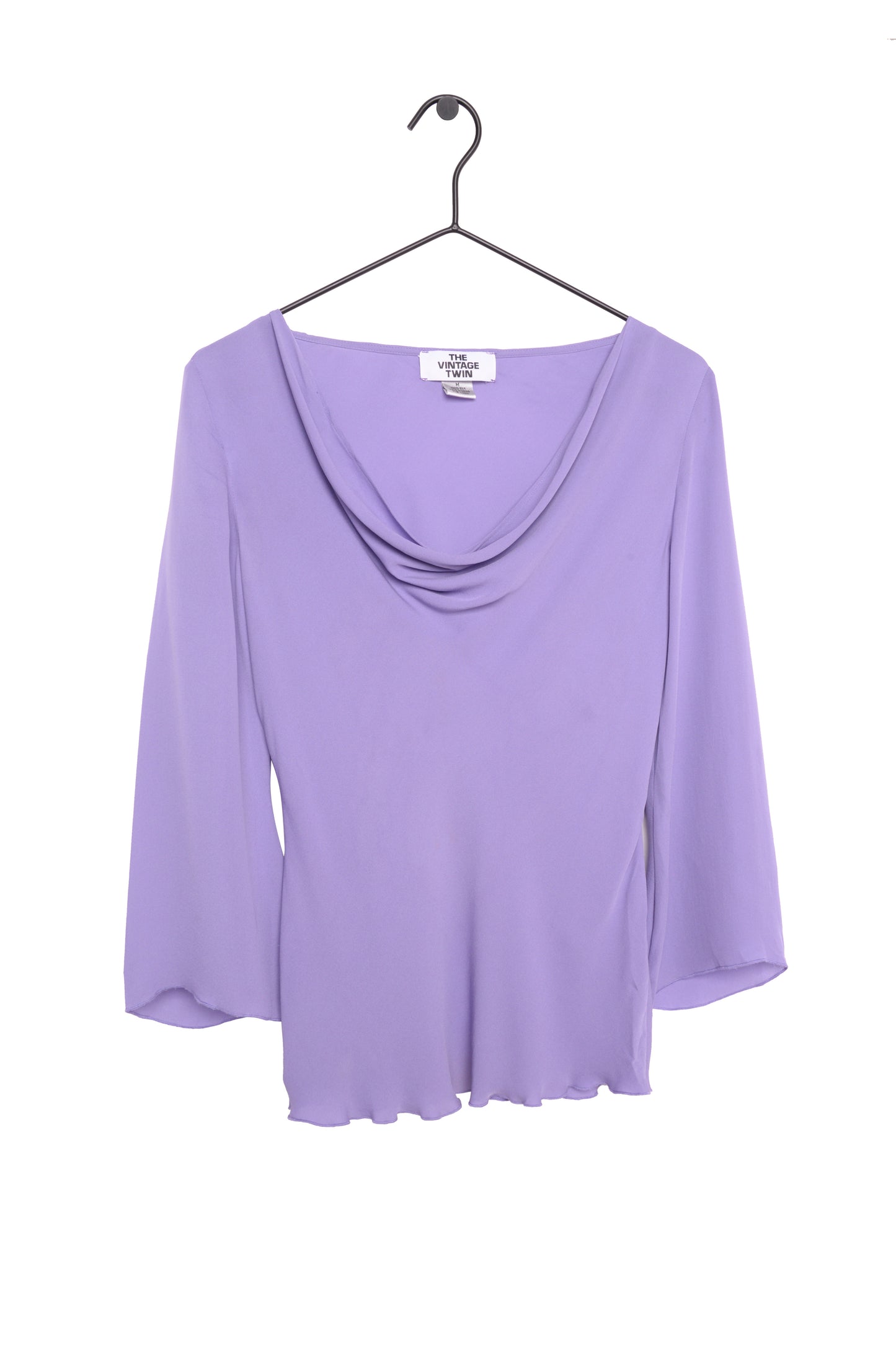 Silk Cowl Neck Top