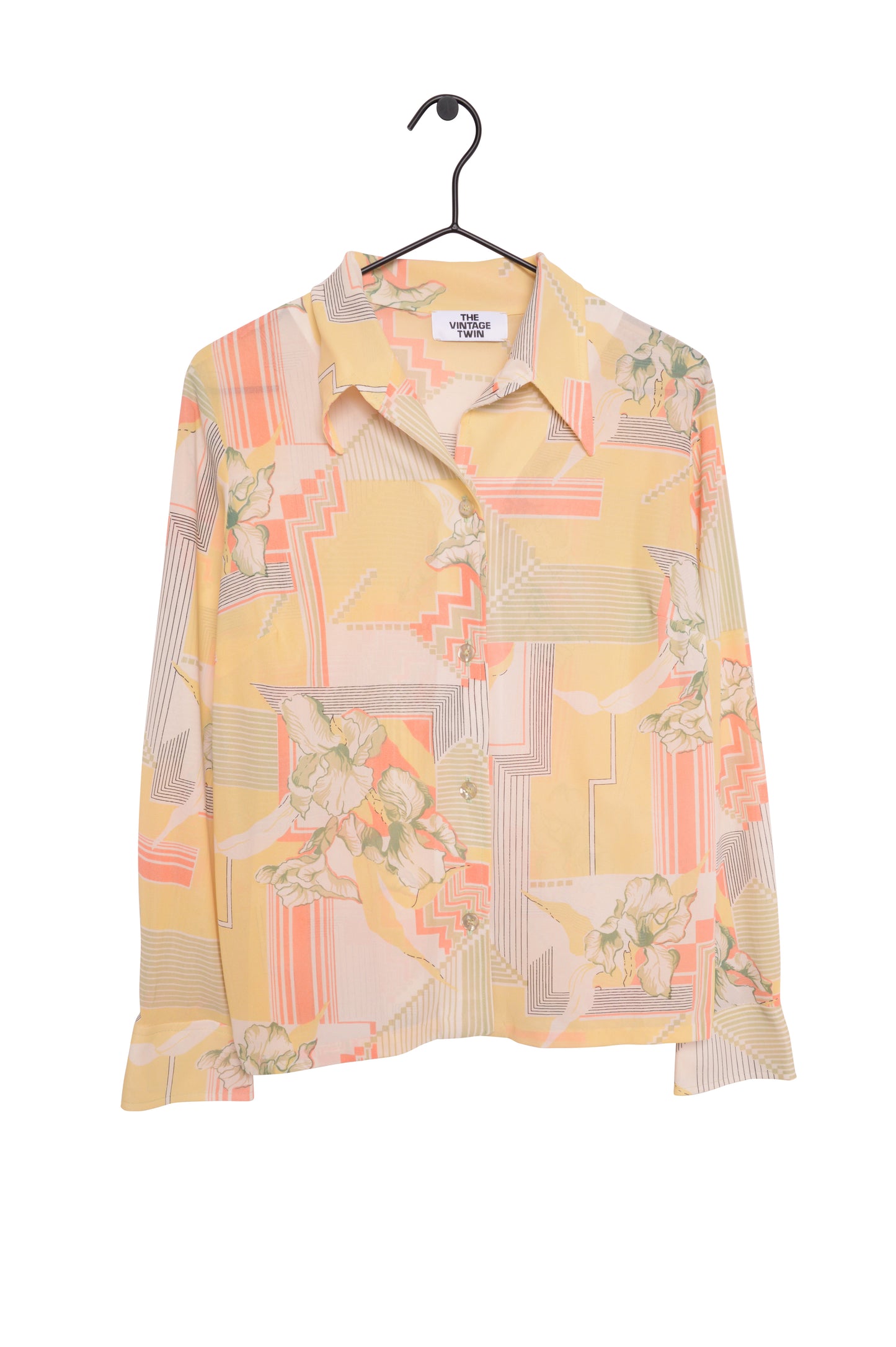 Geometric Floral Top