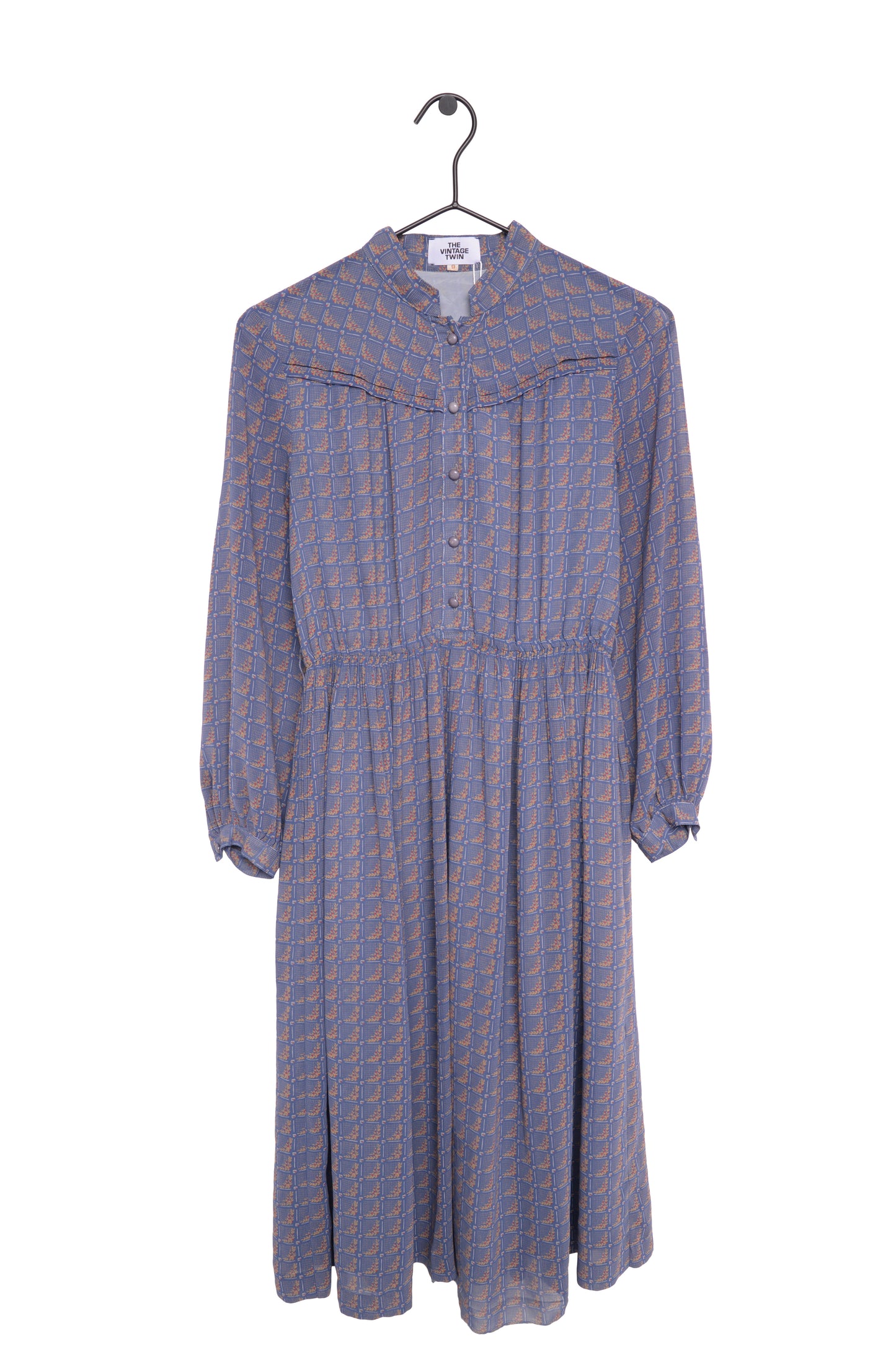1980's Long Sleeve Midi Dress