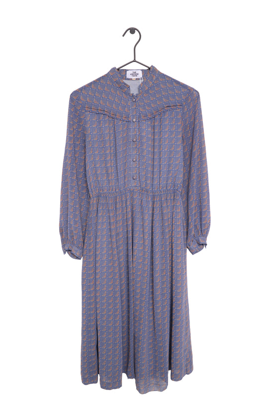 1980's Long Sleeve Midi Dress