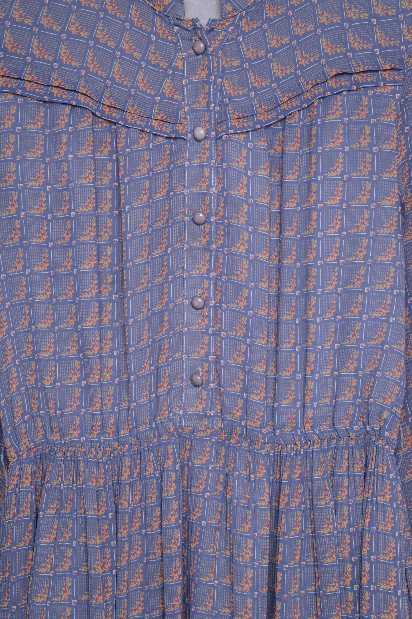 1980's Long Sleeve Midi Dress