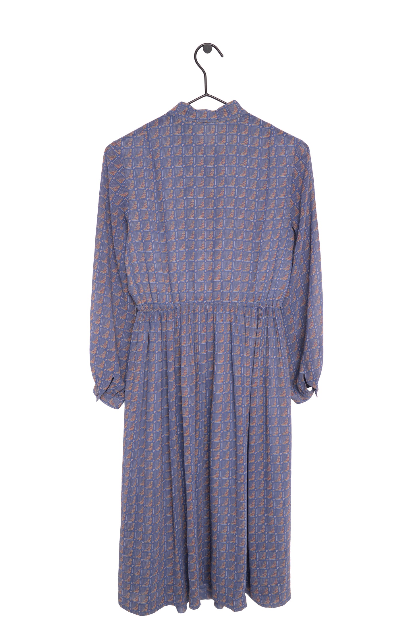 1980's Long Sleeve Midi Dress