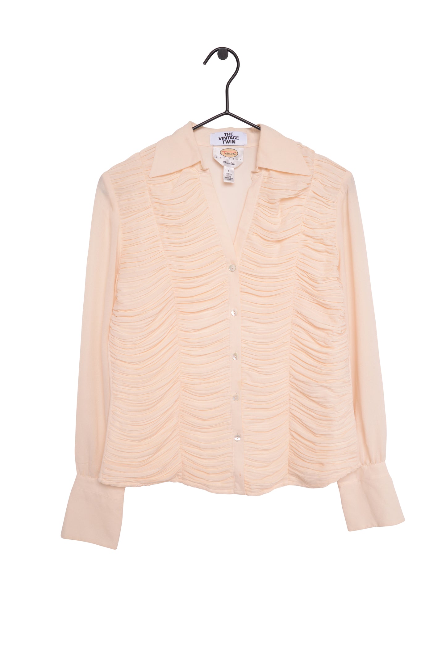 Ruched Silk Top