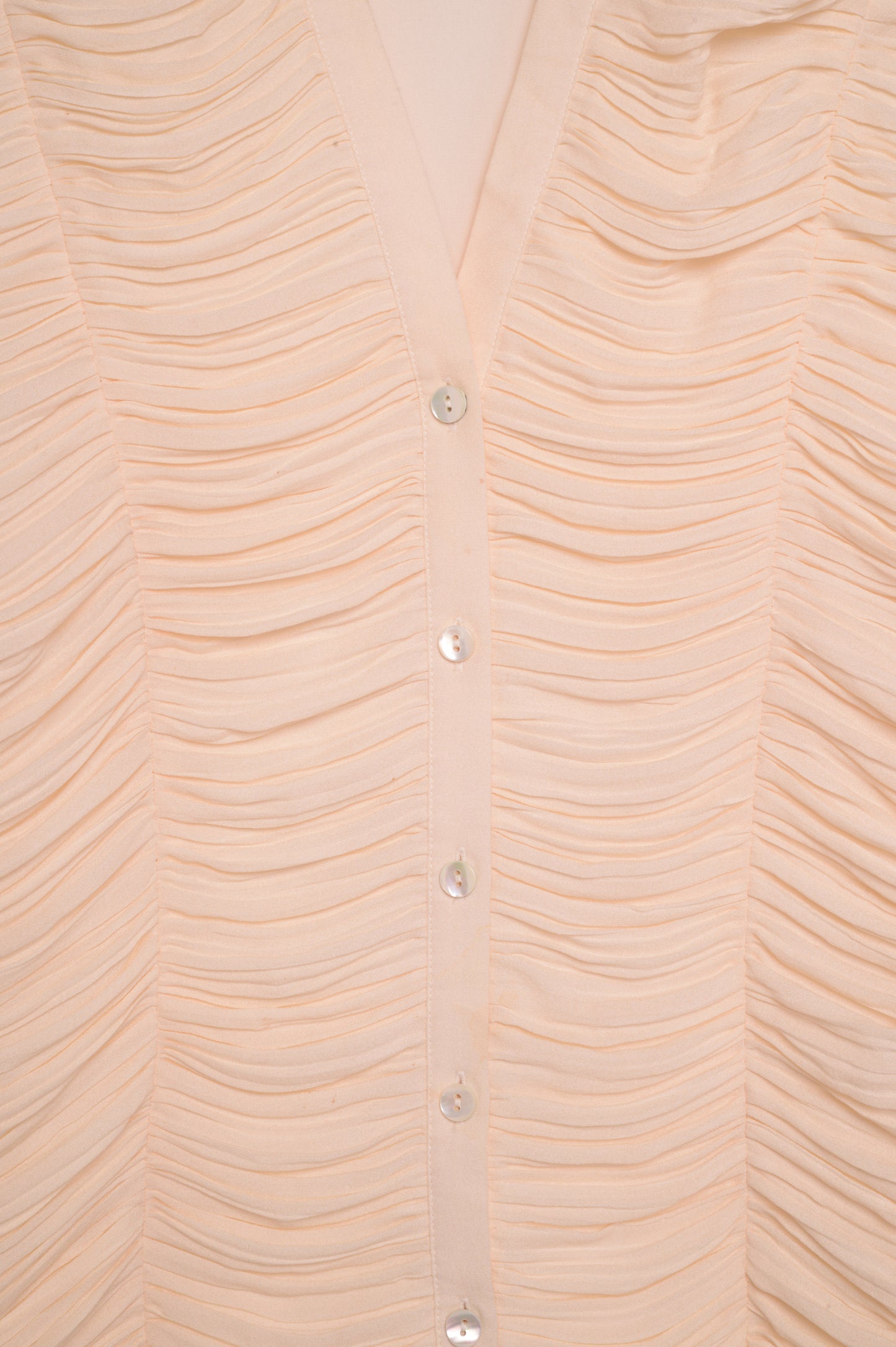 Ruched Silk Top
