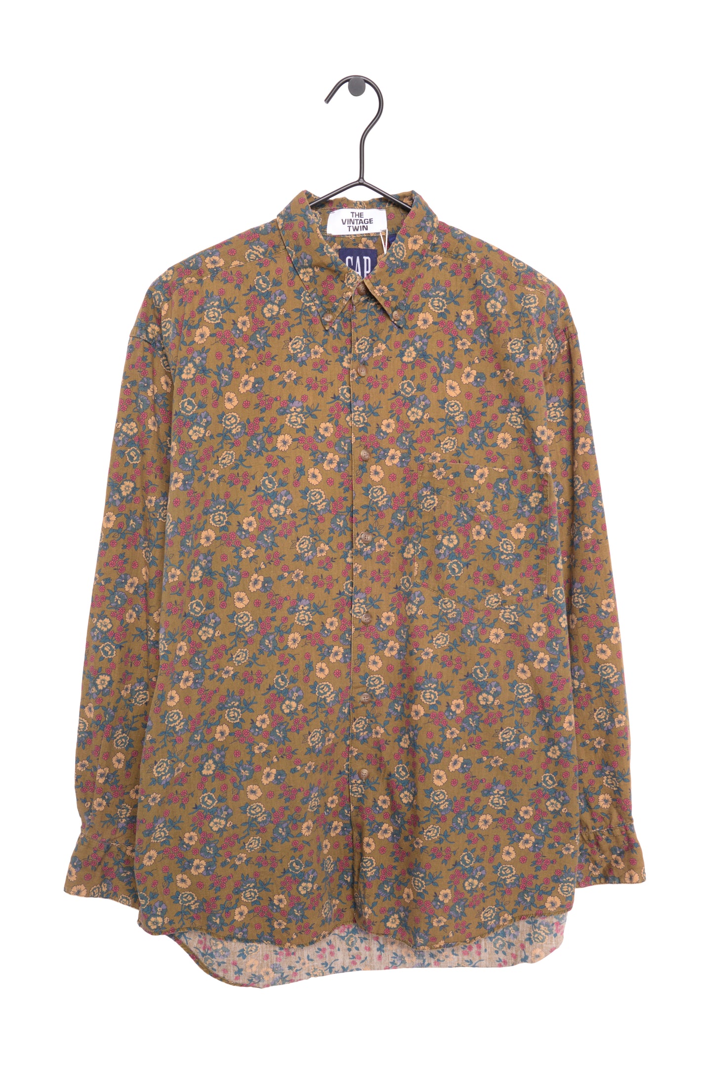 1990's Floral Button Down