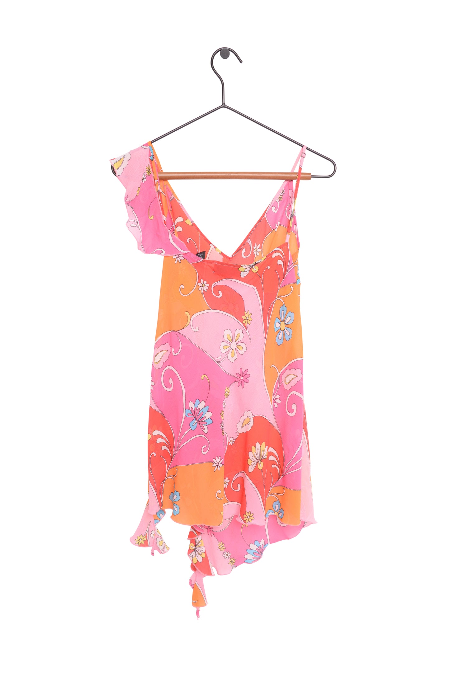 Silk Y2K Asymmetrical Tank Top