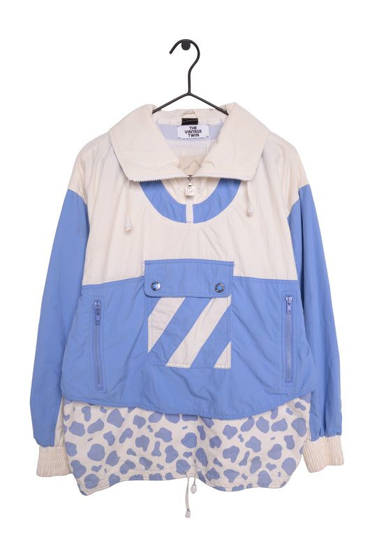 1980's Front Pocket Colorblock Windbreaker