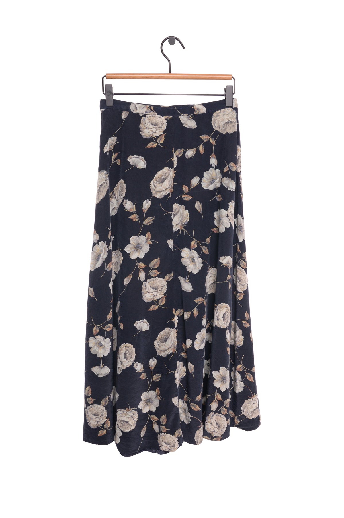 1990's Floral Button Maxi Skirt