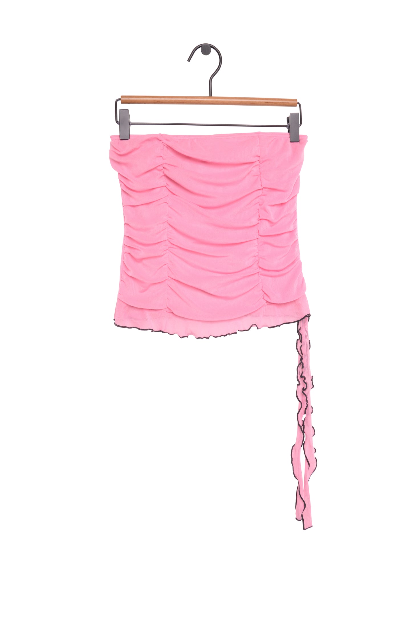 Y2K Strapless Mesh Top