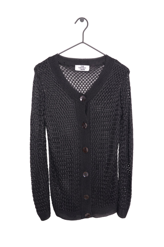 1990's Crochet Knit Cardigan