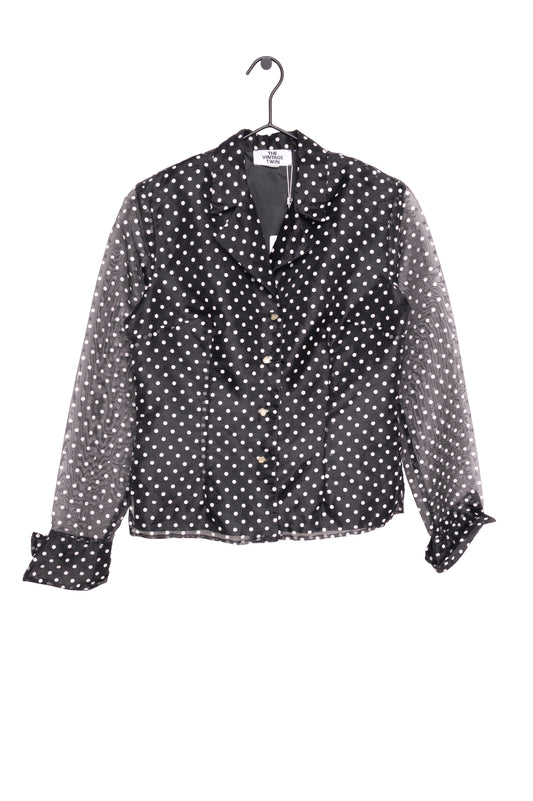 1980's Polka Dot Blouse