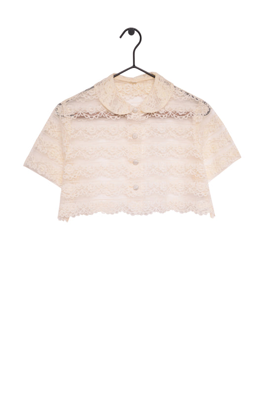 1960's Sheer Lace Blouse