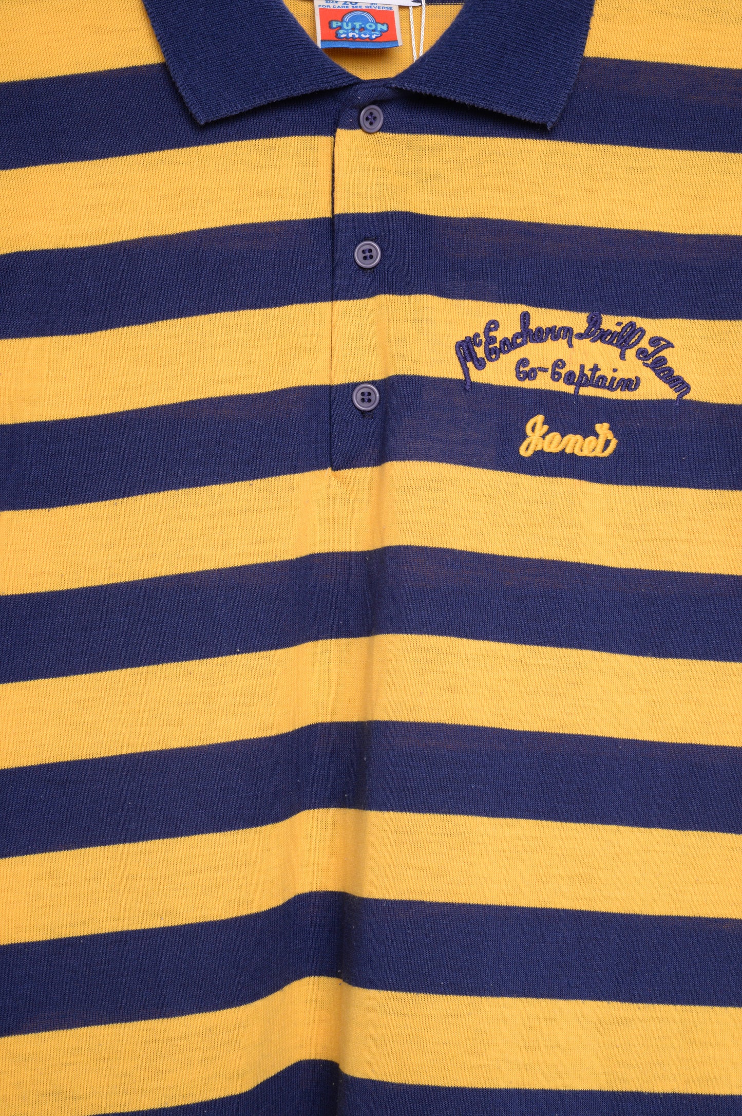 1960's Striped Polo