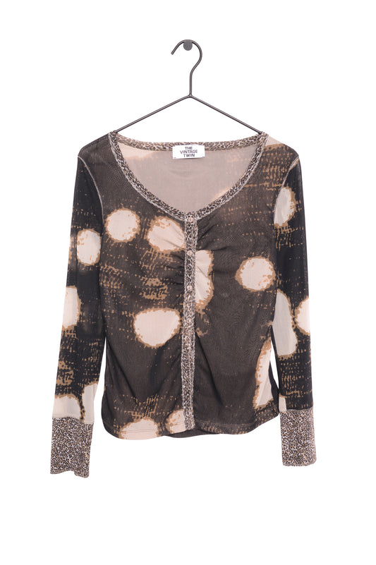 Y2K Semi Sheer Top
