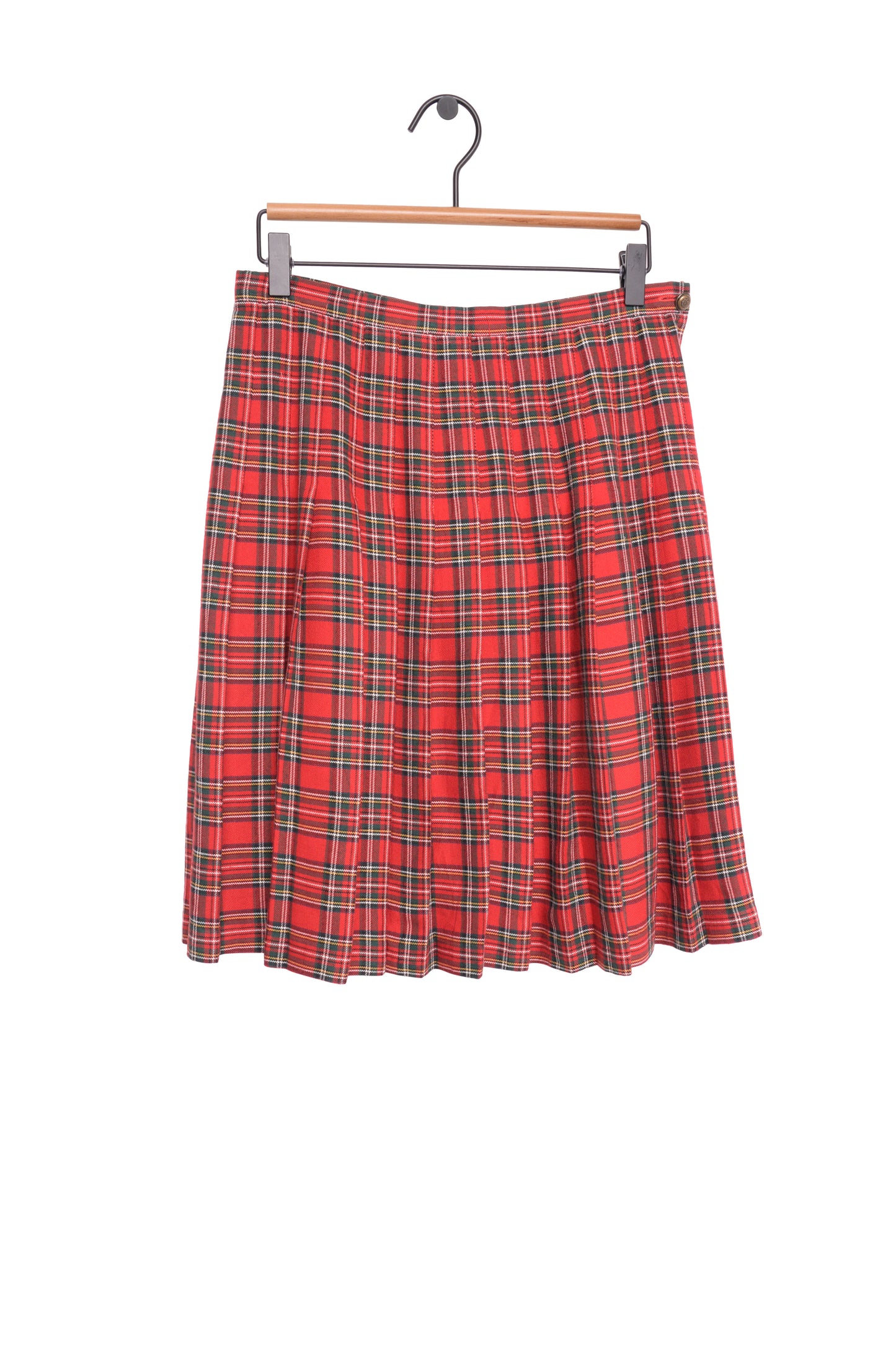 1990's Plaid Midi Skirt