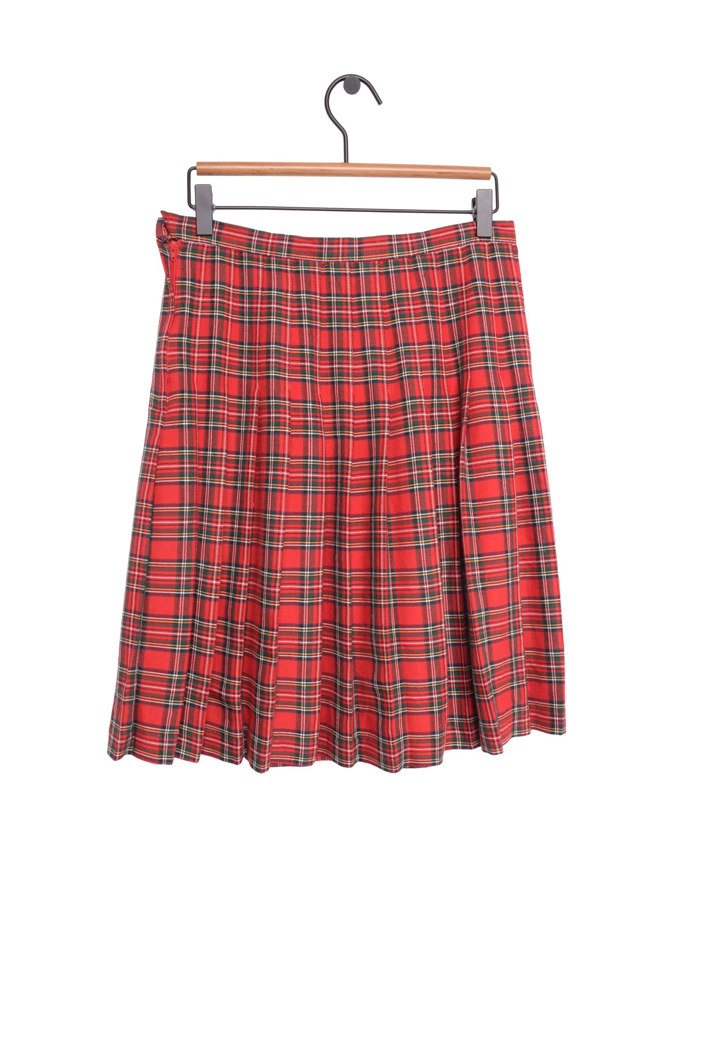 1990's Plaid Midi Skirt