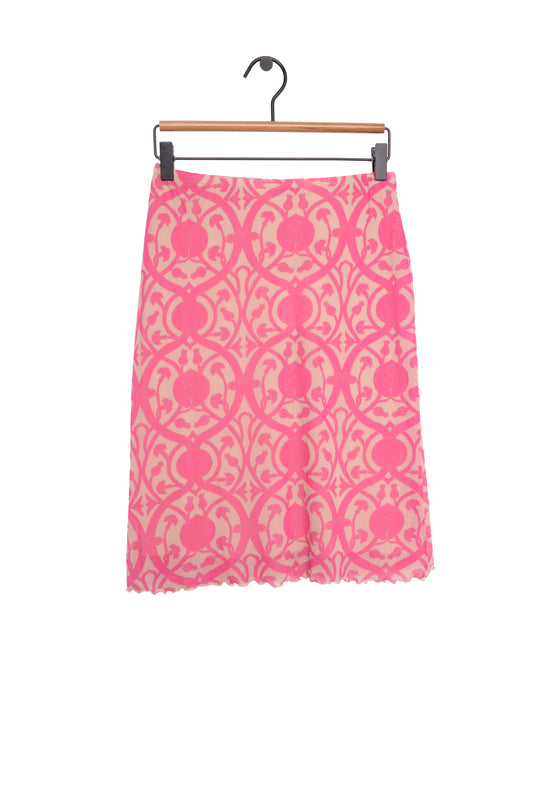 Y2K Pattern Midi Skirt