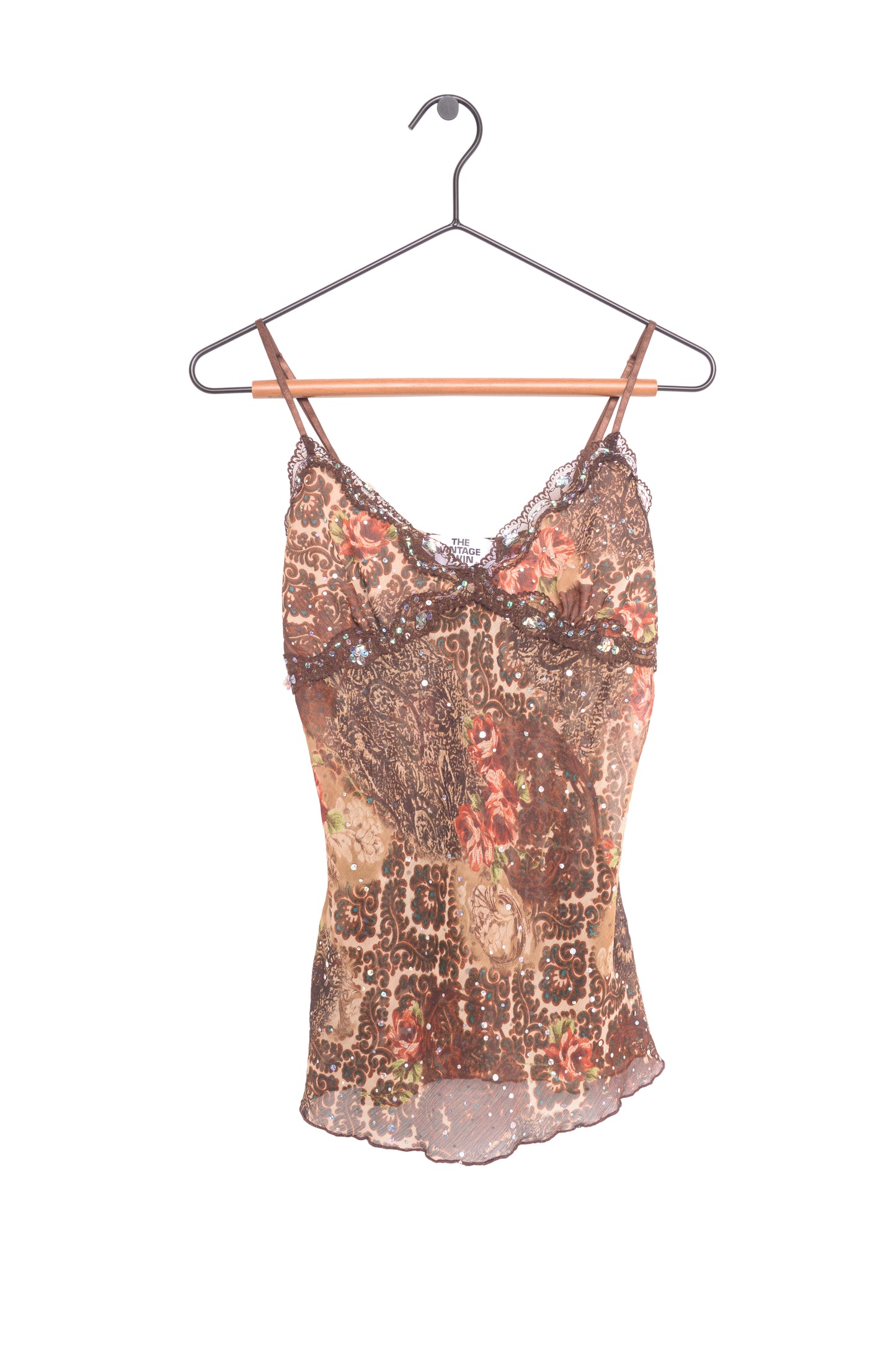 Sheer Sequin Y2K Cami