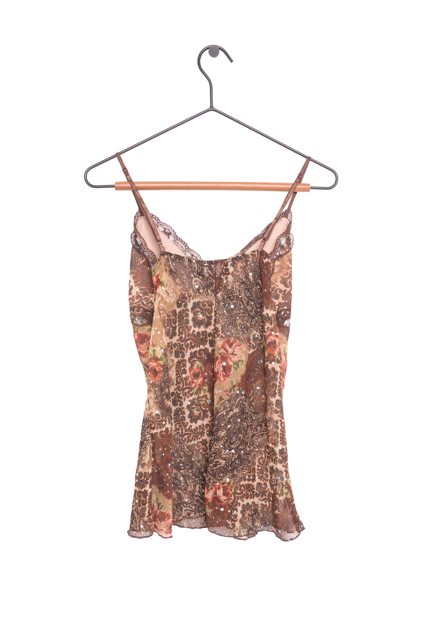 Sheer Sequin Y2K Cami