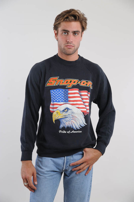 Black American Eagle Sweatshirt
