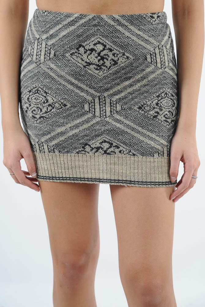 Diamond Sweater Skirt