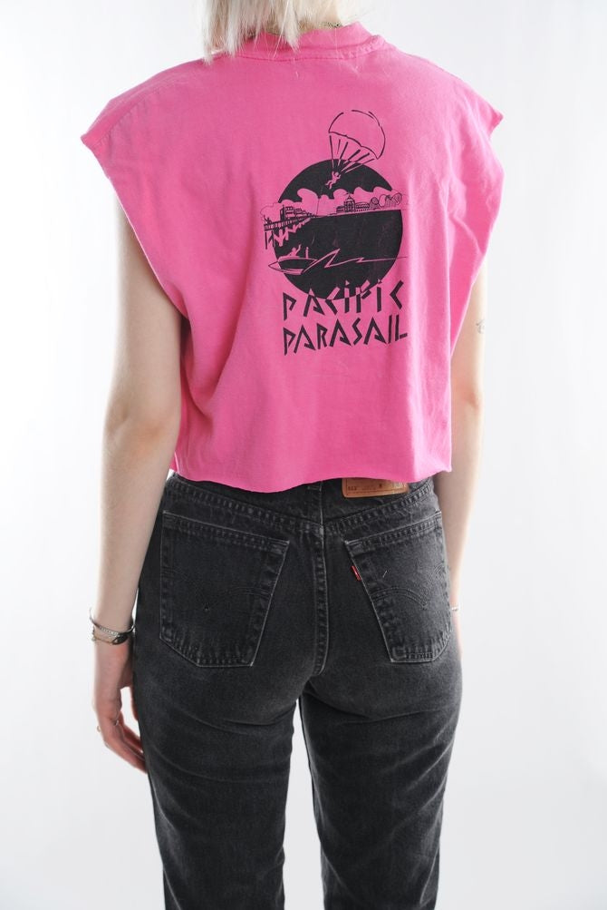Pacific Parasail Cropped Muscle Tee