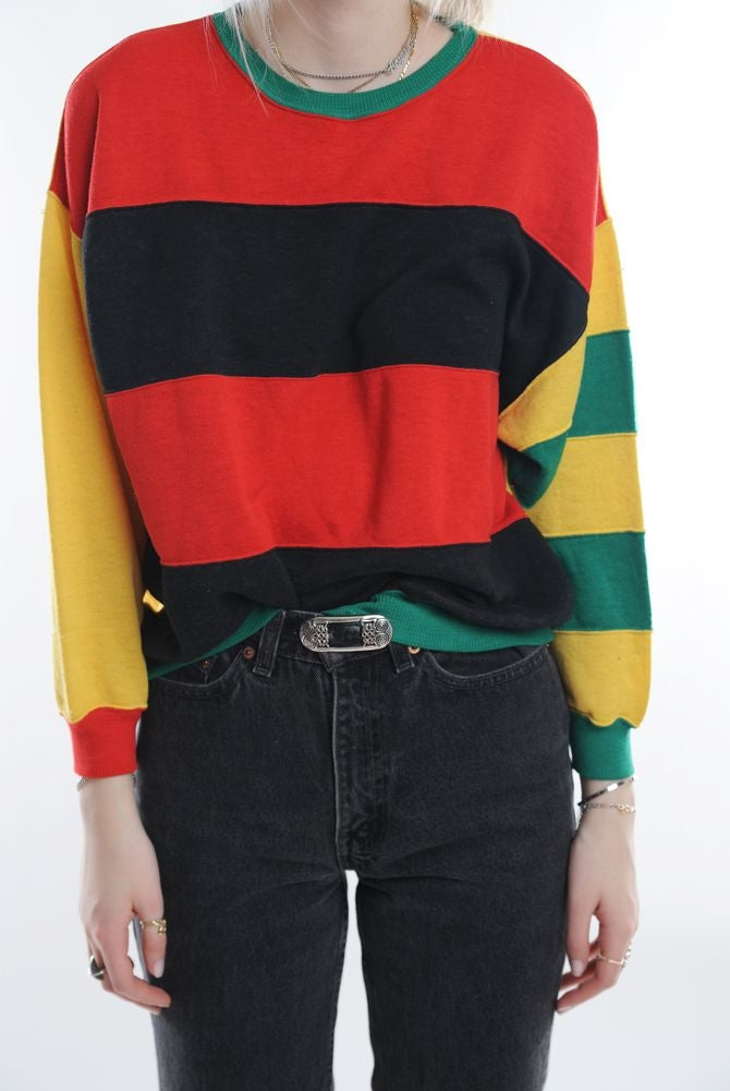 Multi Striped Sweatshirt