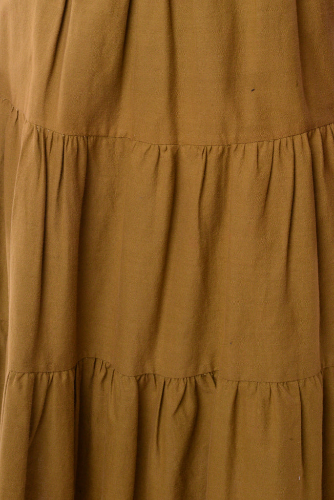 1970s Mustard Maxi Skirt