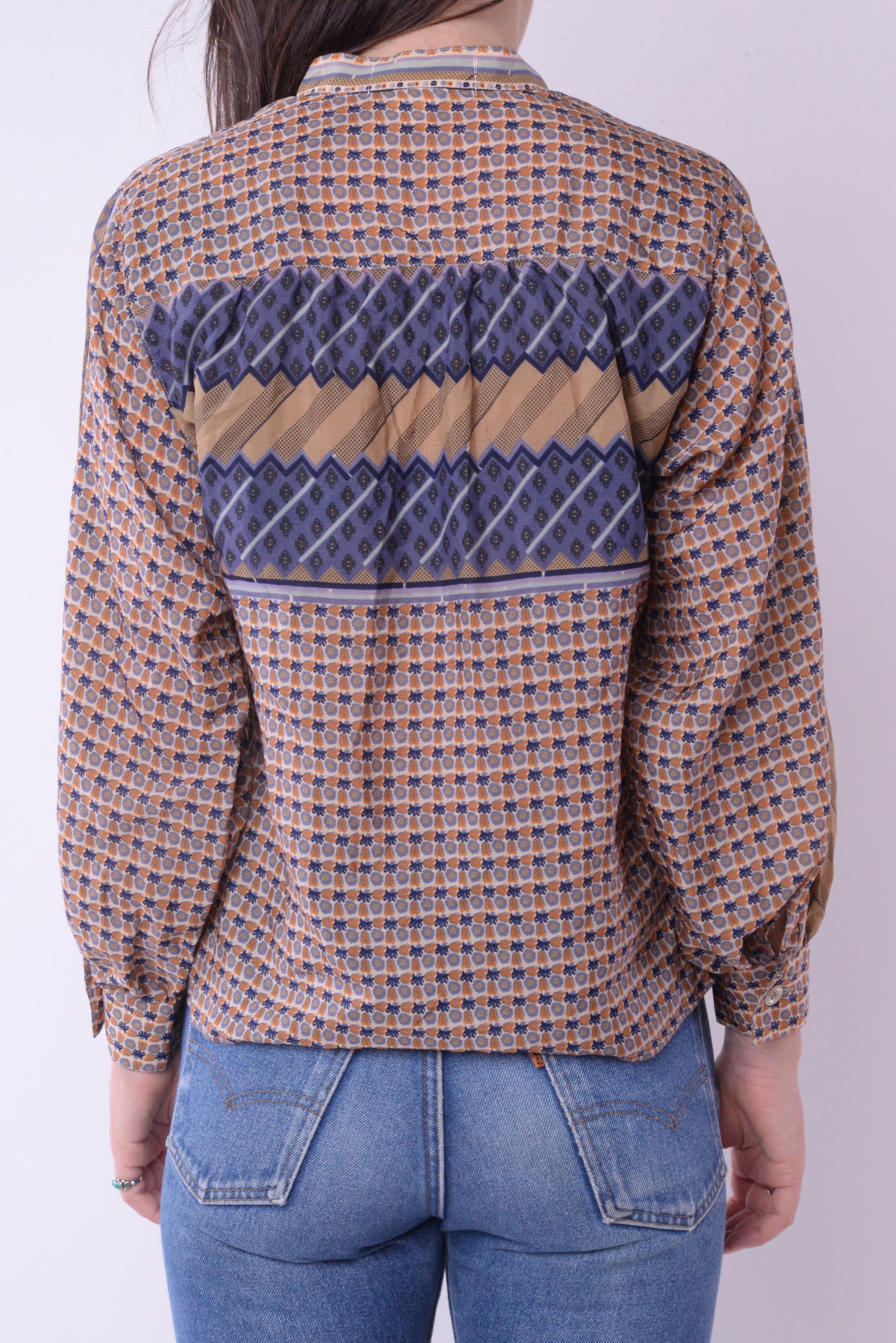 1970s Neck-Tied Blouse