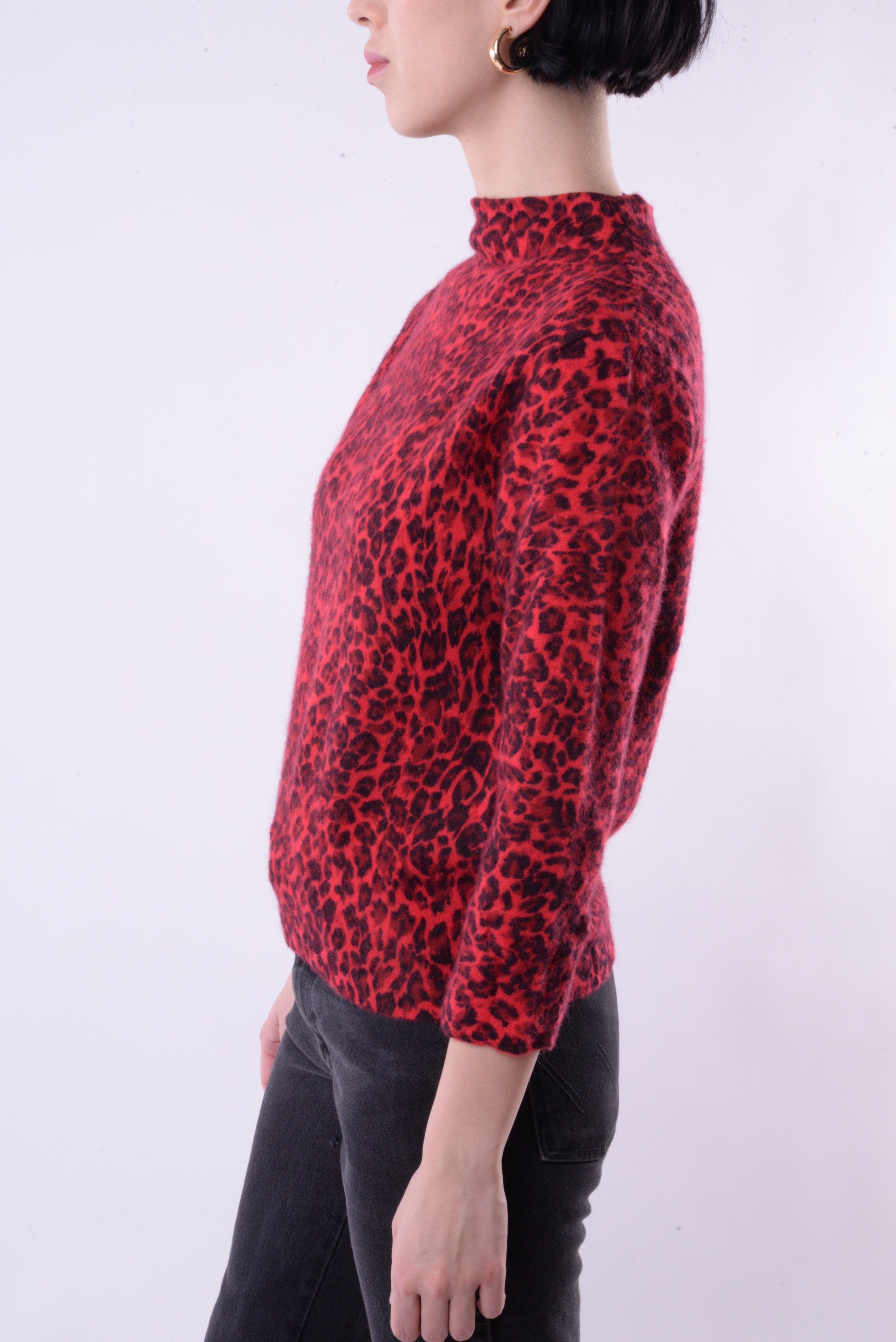 Red Leopard Sweater