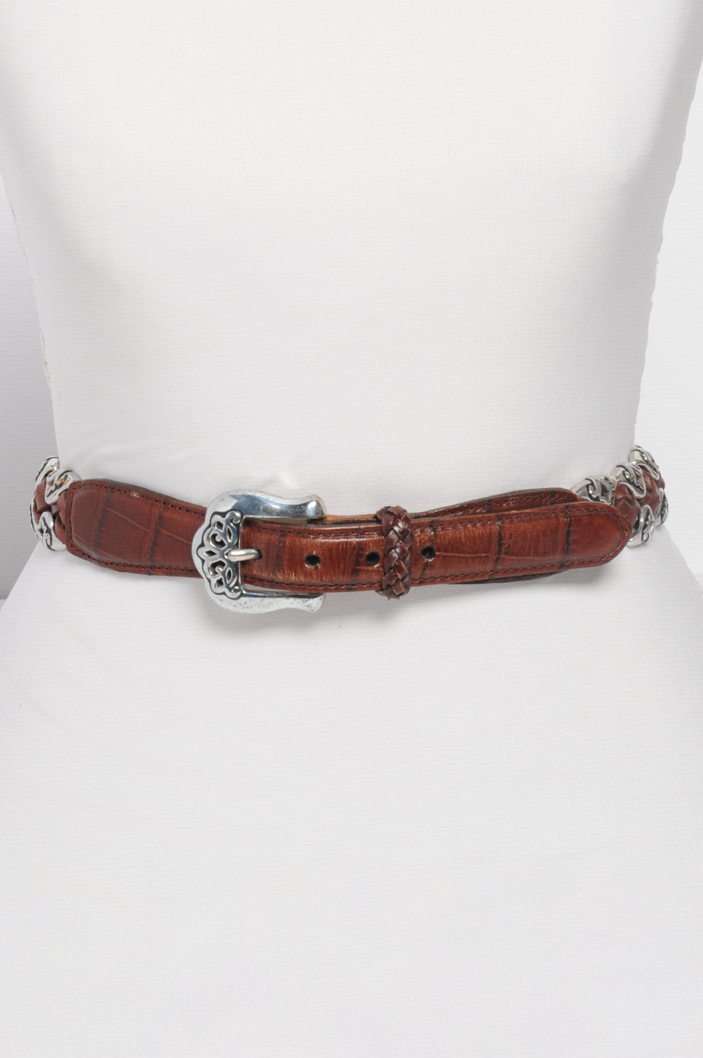 Heavy Metal Brown Leather Belt