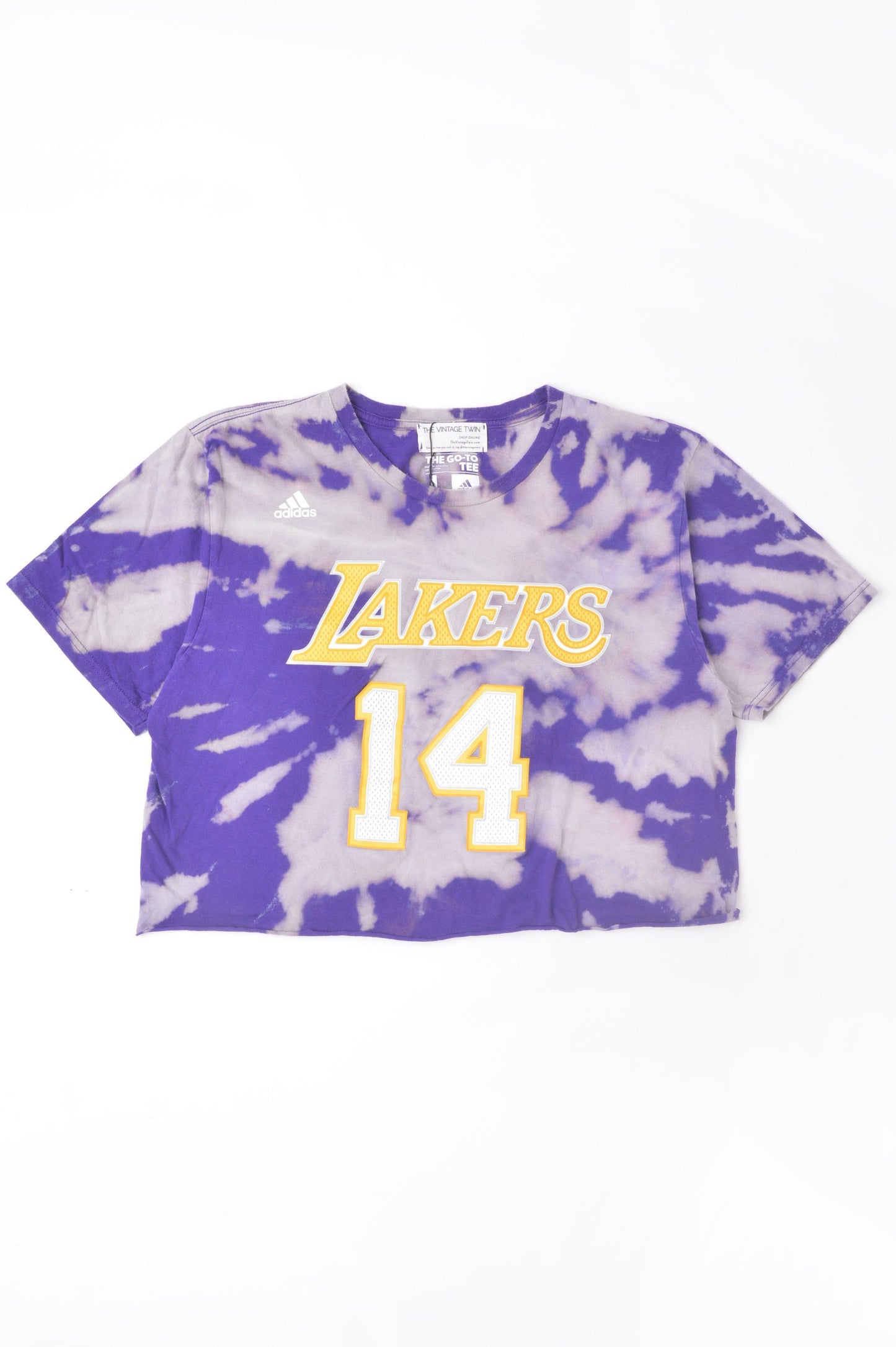 Cropped Lakers Tie Dye Tee