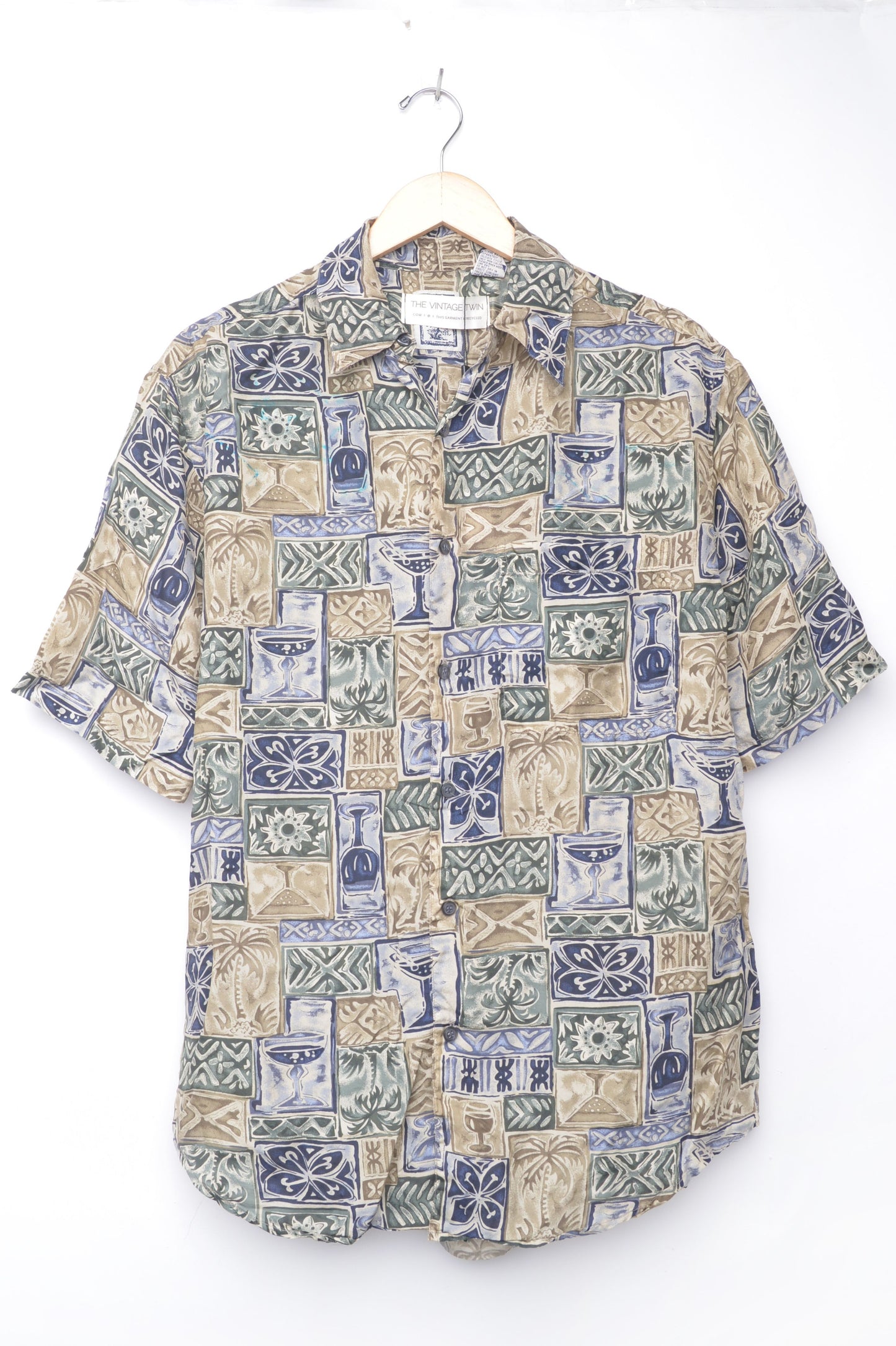 Geometric Short Sleeve Hawaiian Shirt