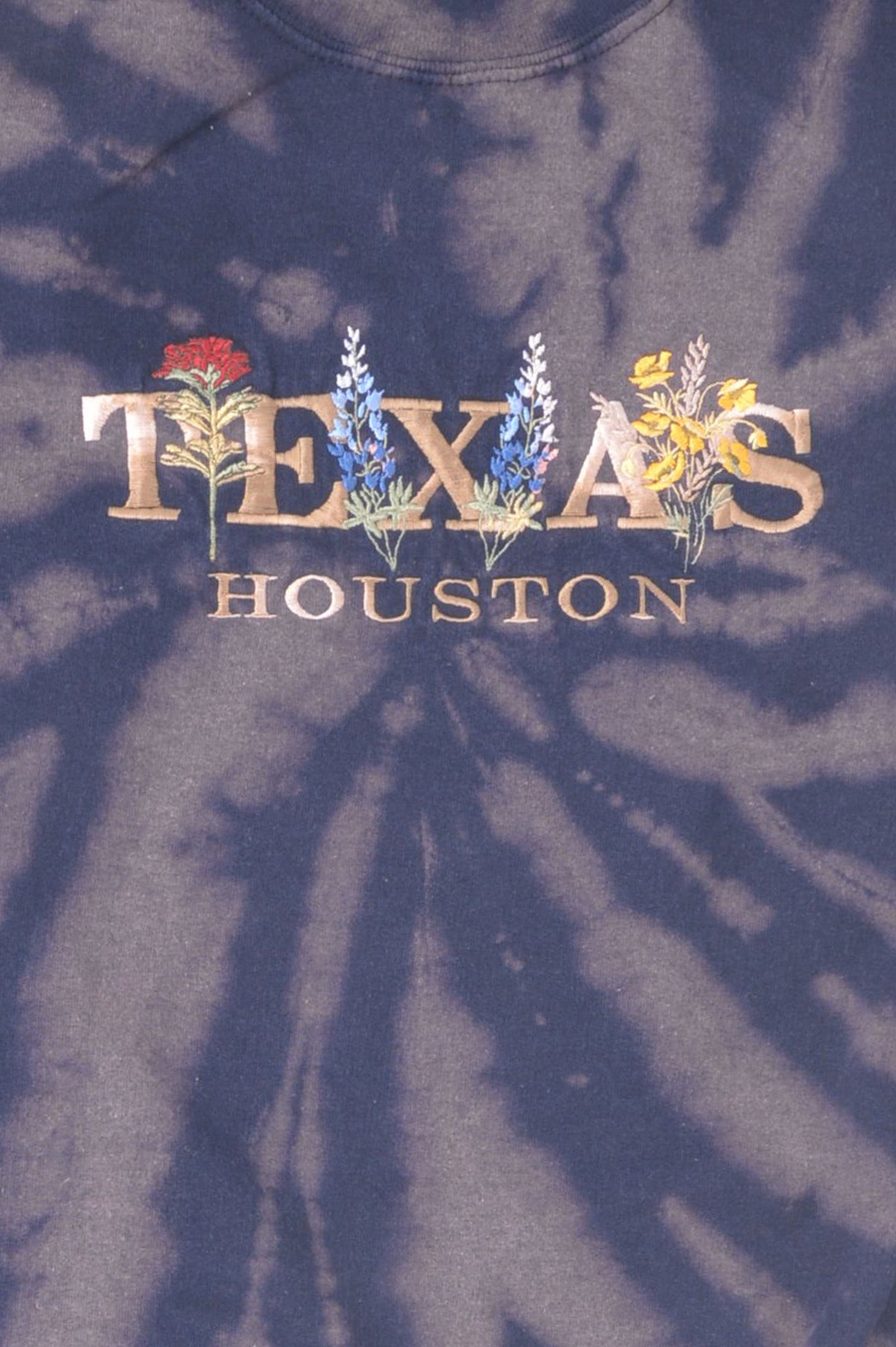 Houston Texas Tie Dye Sweatshirt