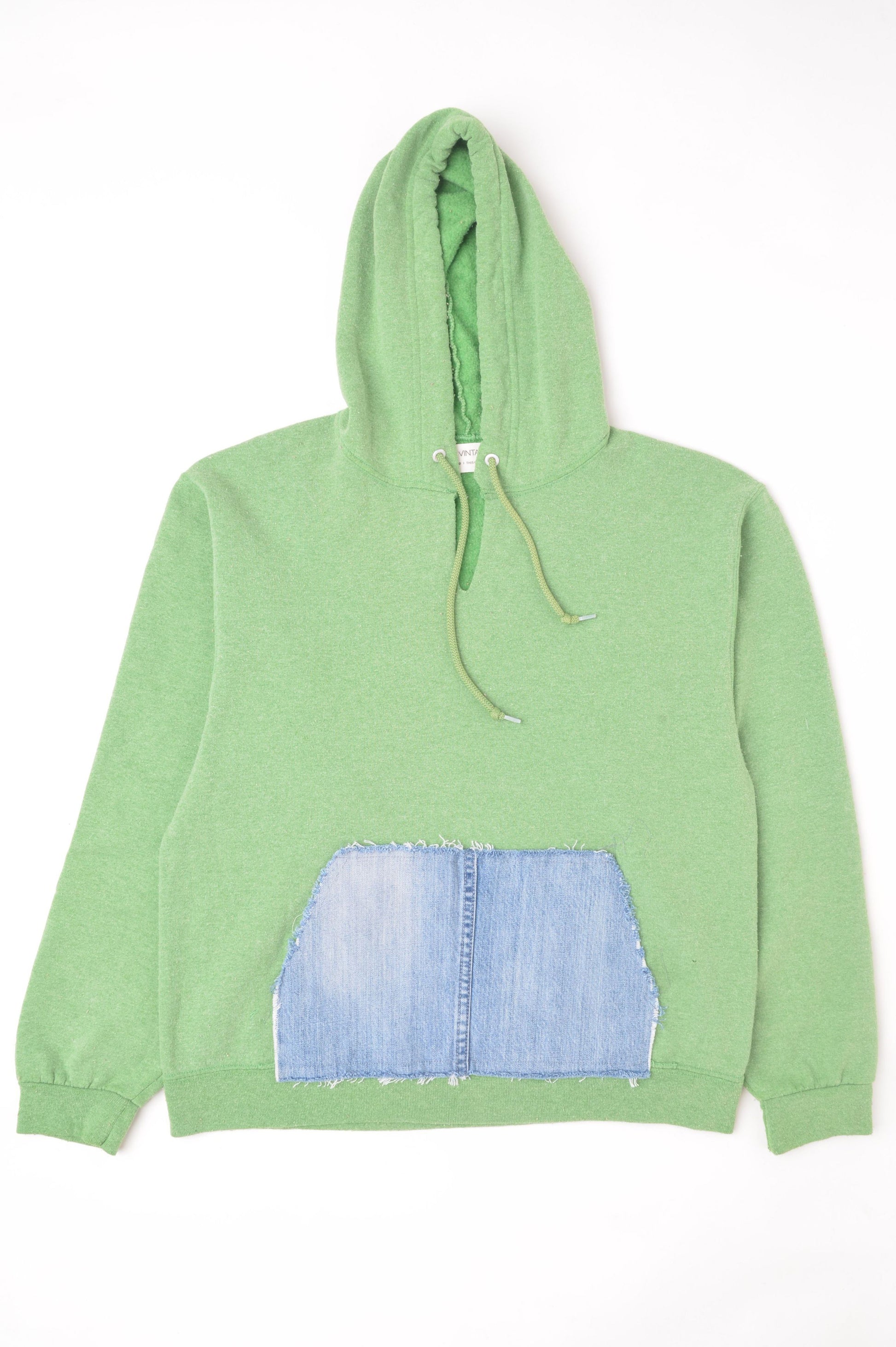 Green Denim Pocket Sweatshirt